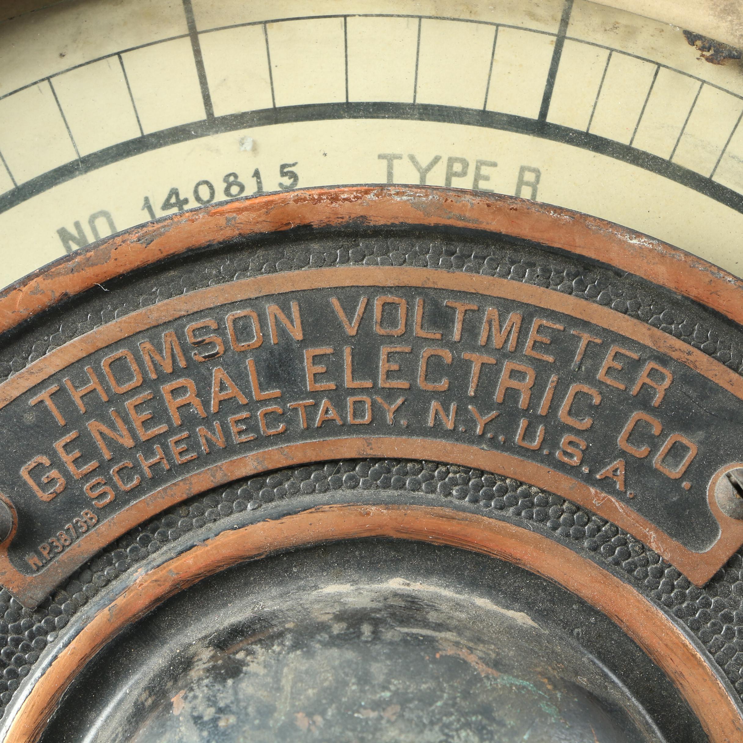 Vintage General Electric Thomson Voltmeter