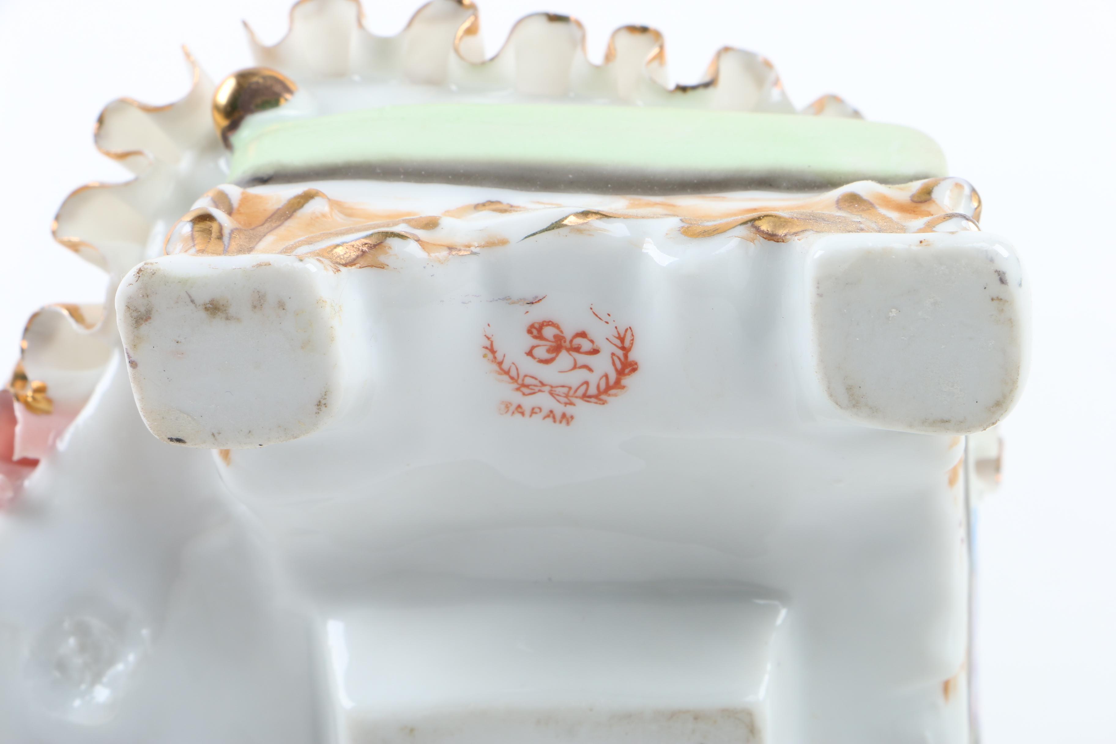 Porcelain Victorian Lady and Ballerina Figurines