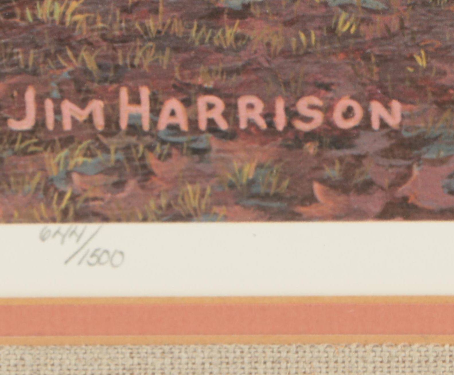 Jim Harrison Offset Lithographic Limited Edition Print