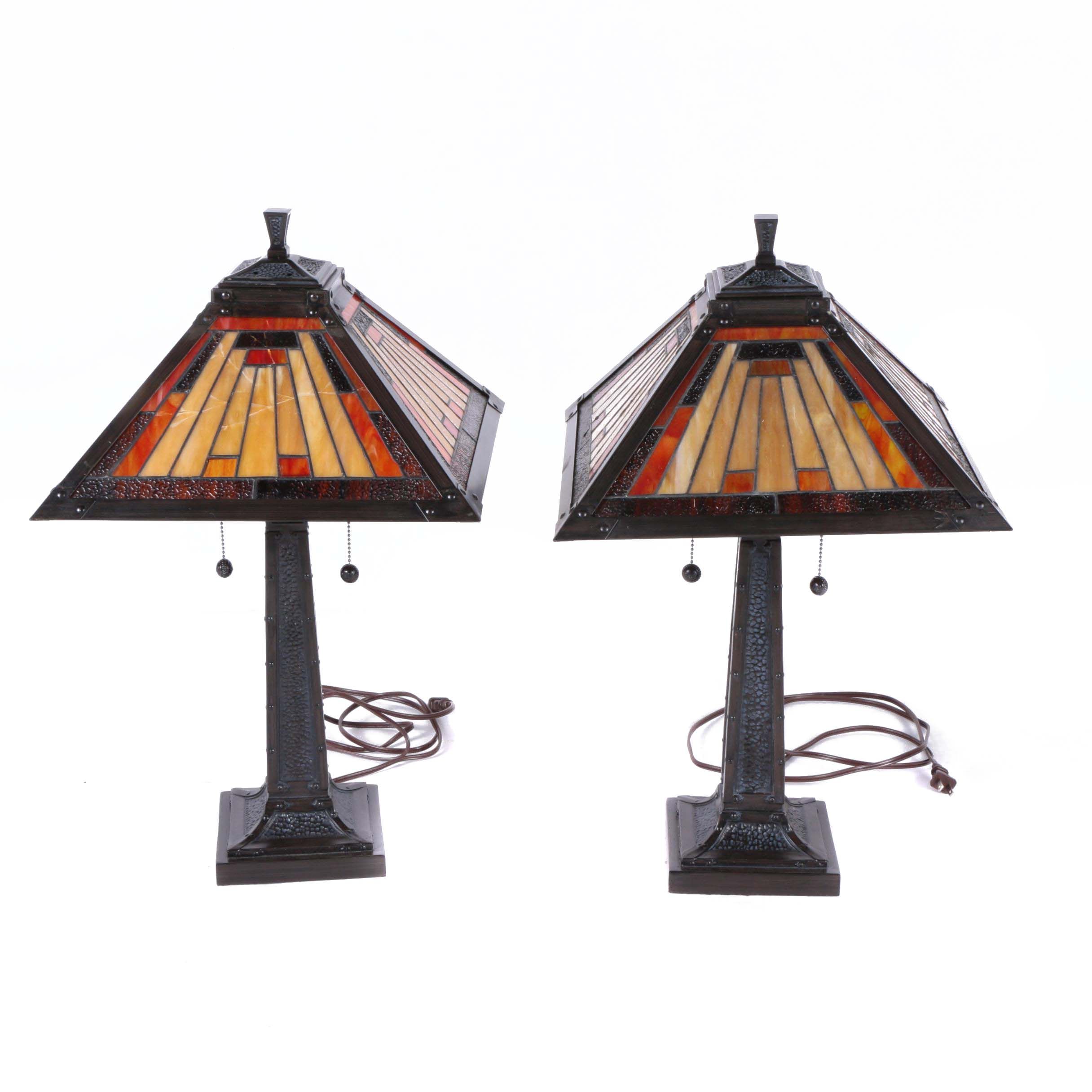 Pair of Craftsman Style Table Lamps