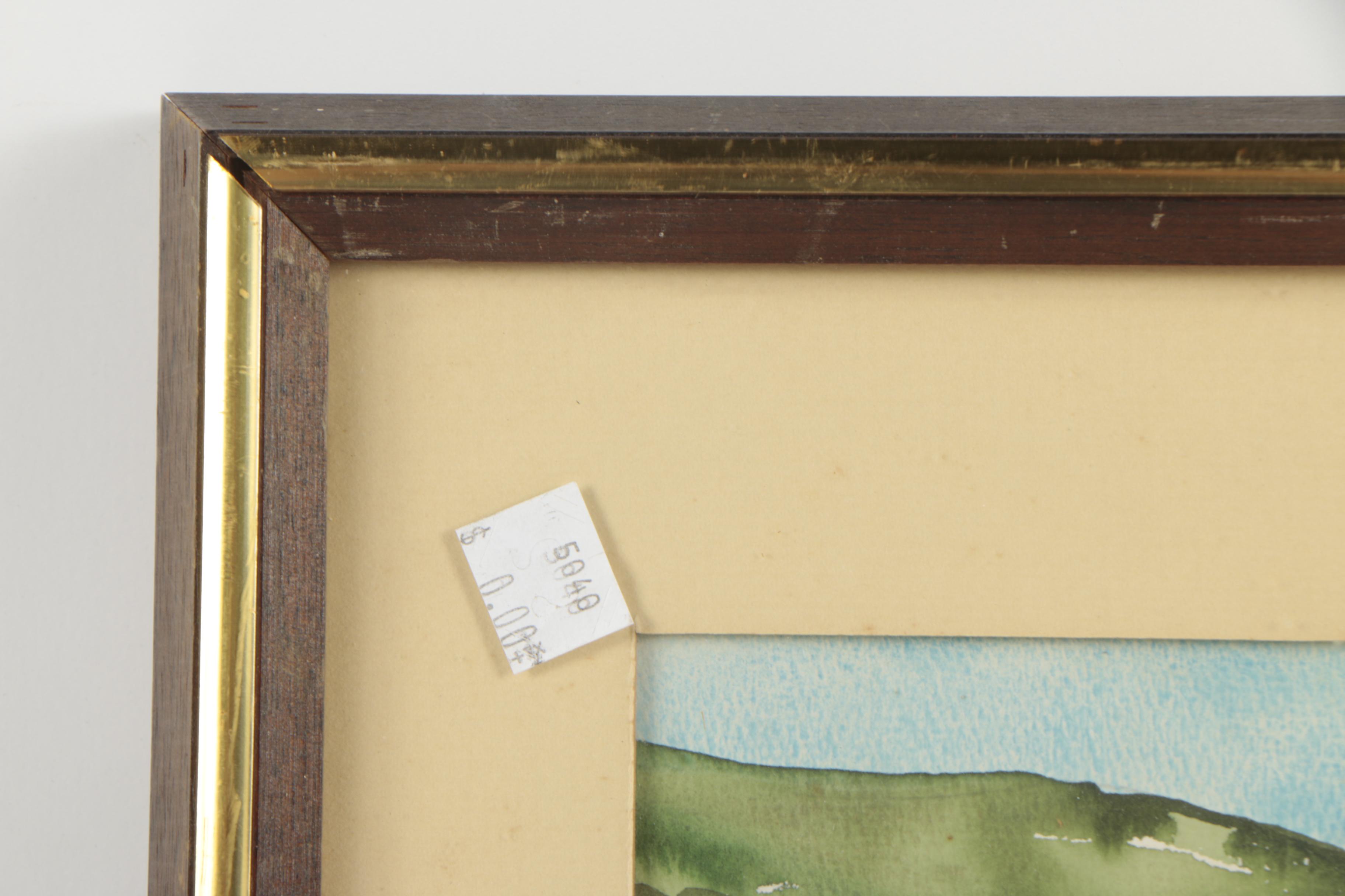 1973 Byron Rodarmel Watercolor Painting "Golden Valley"