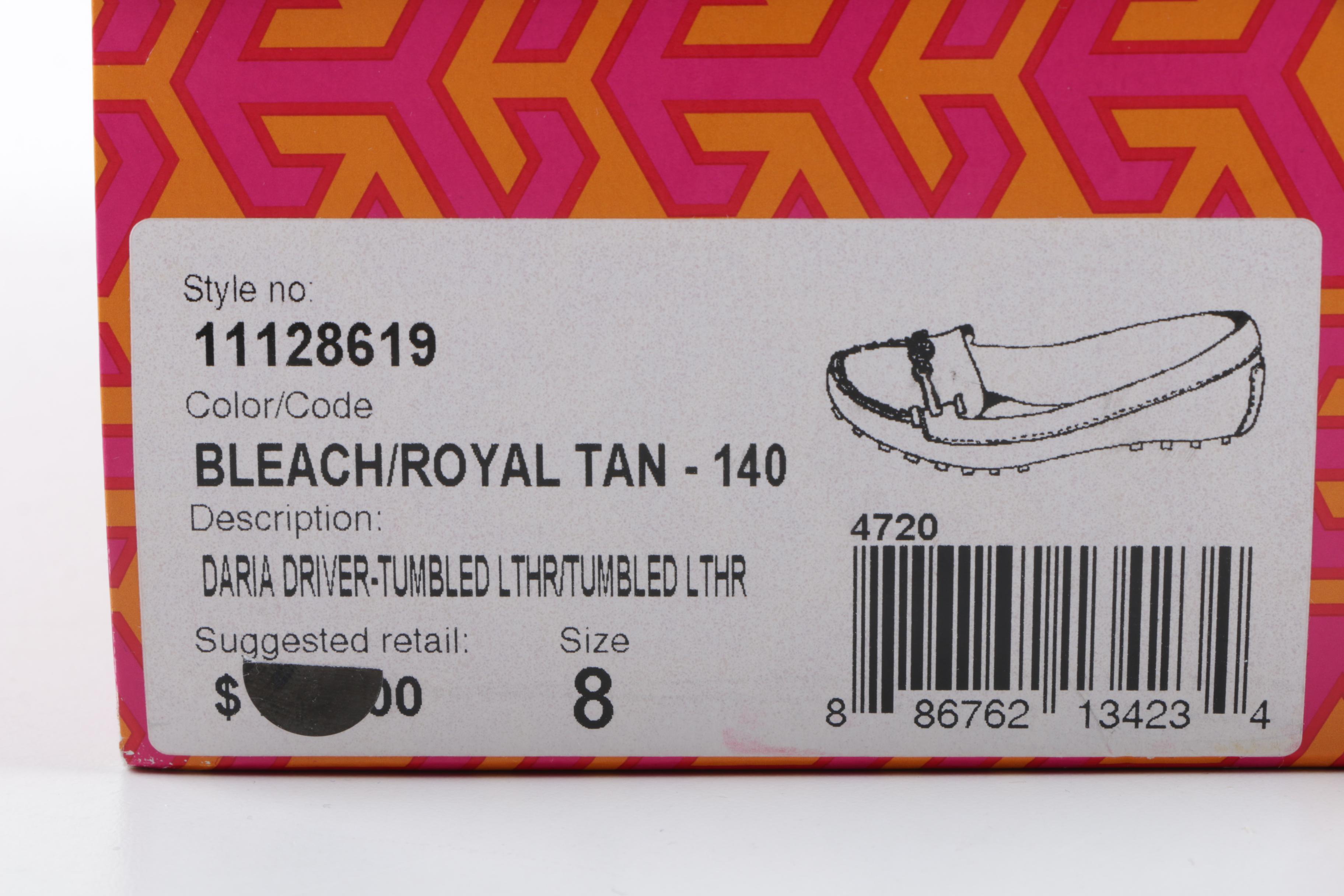 Tory Burch Daria Driver Tumbled Leather Flats