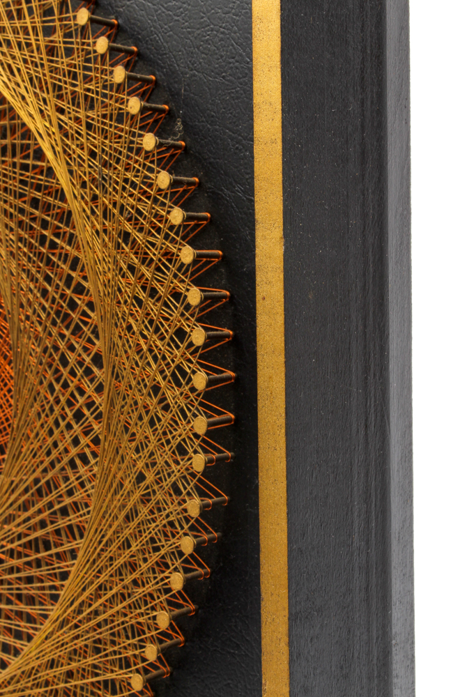 Bob Kramer Metal String Art with Resin Sculpture