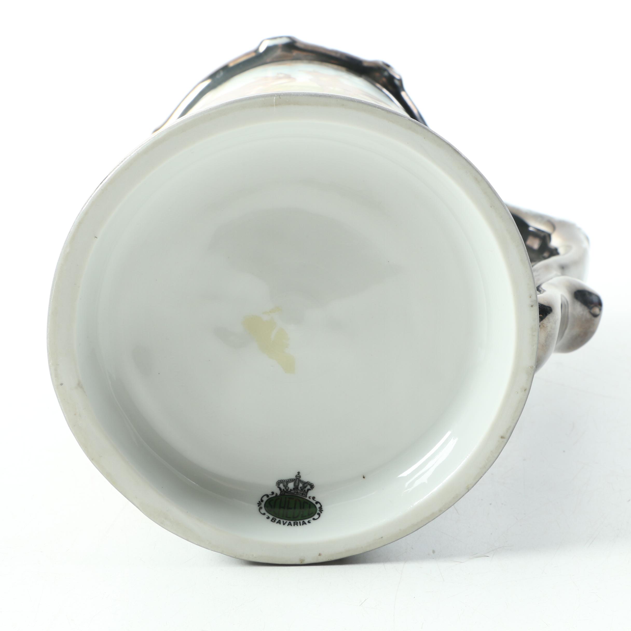 Vintage Schedel Bavaria Puzzle Trick Stein with Stag Decoration