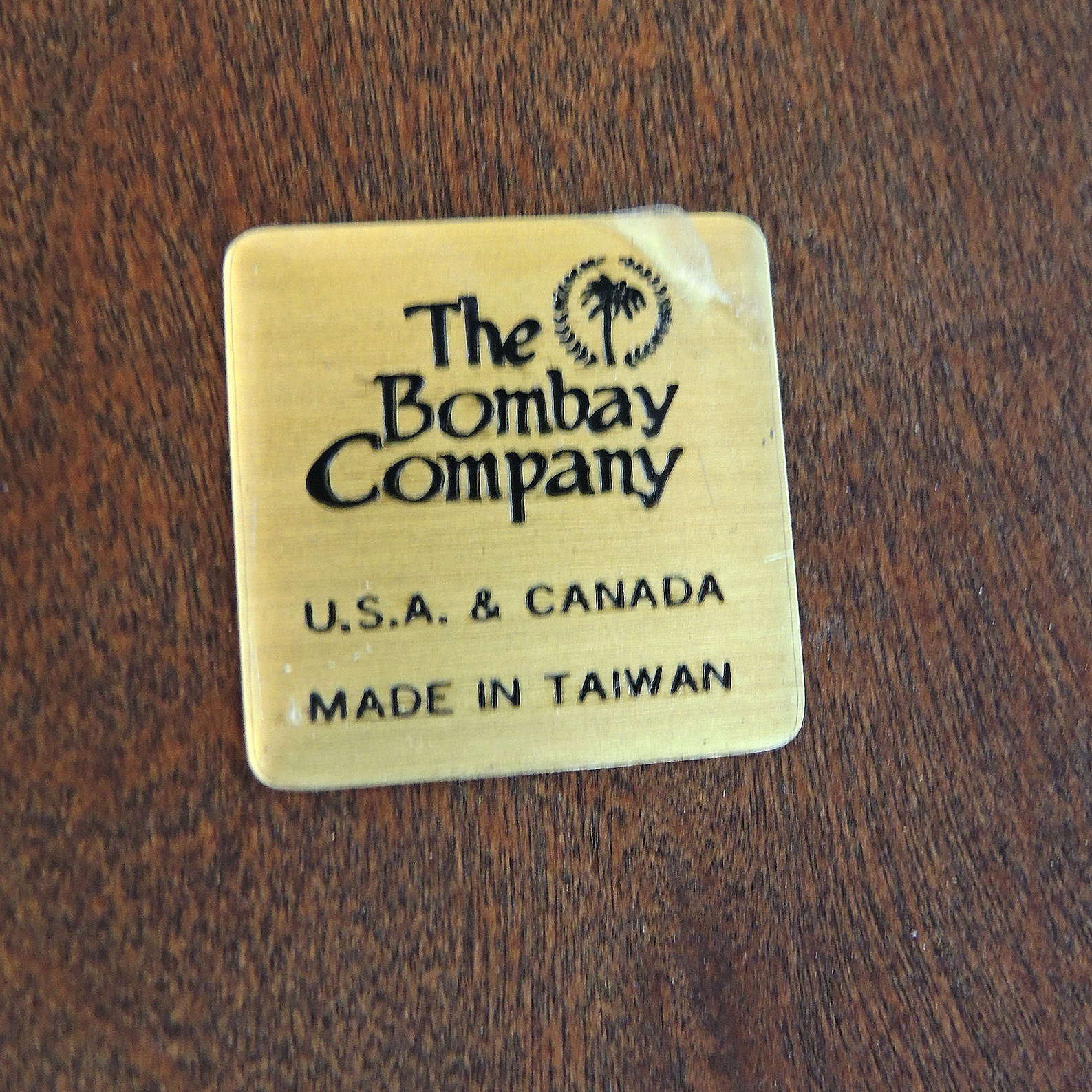 Bombay Company Side Table and Hand Painted Asian Inspired Lamp