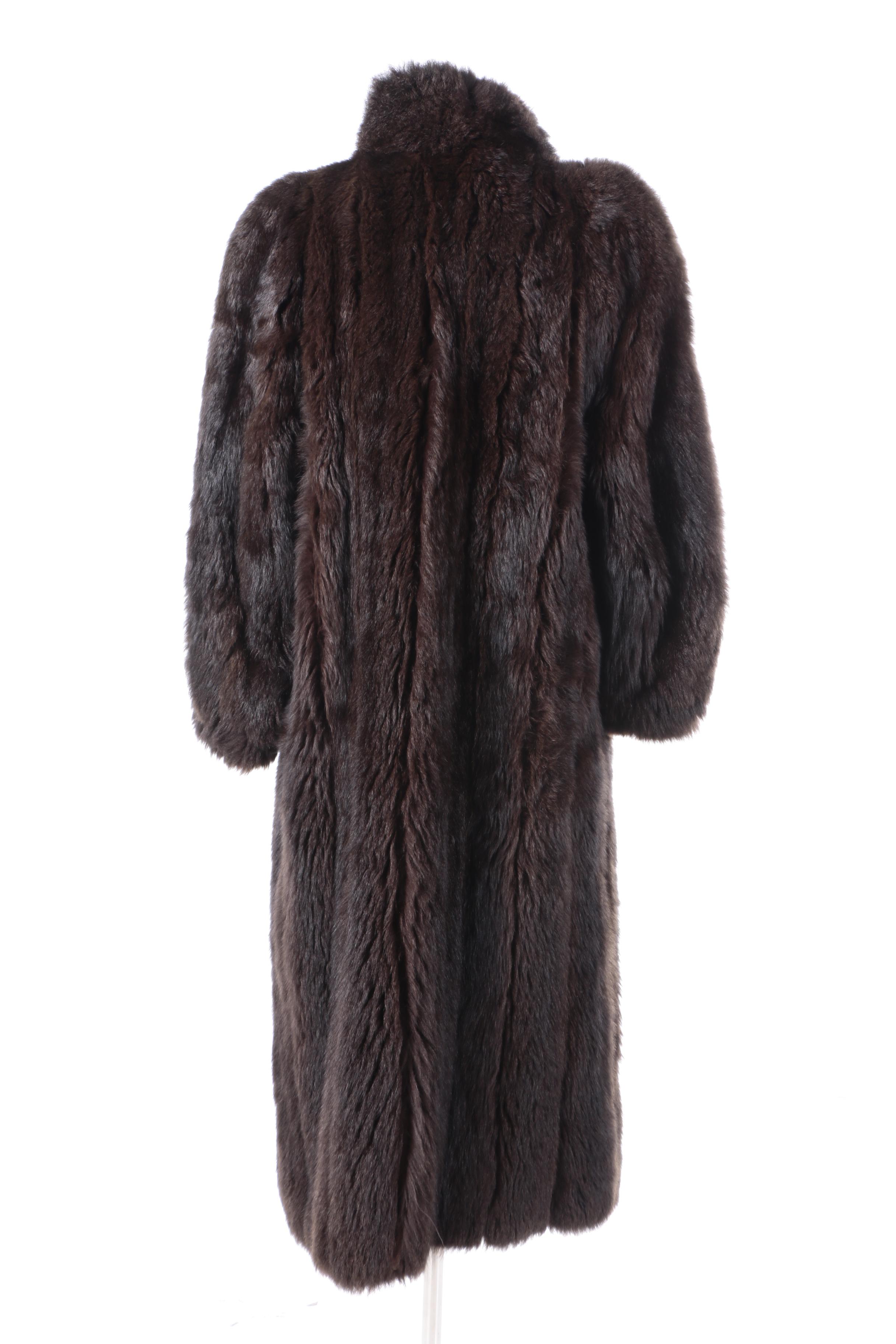Vintage Flemington Furs Full-Length Beaver Fur Coat