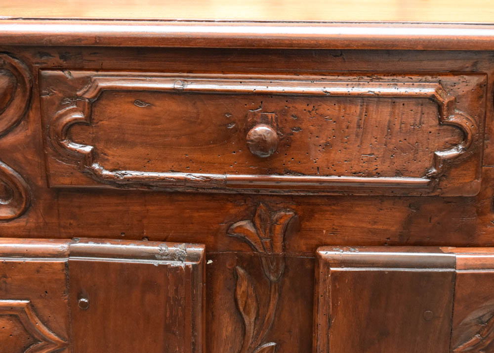 Antique French Provincial Fruitwood Buffet