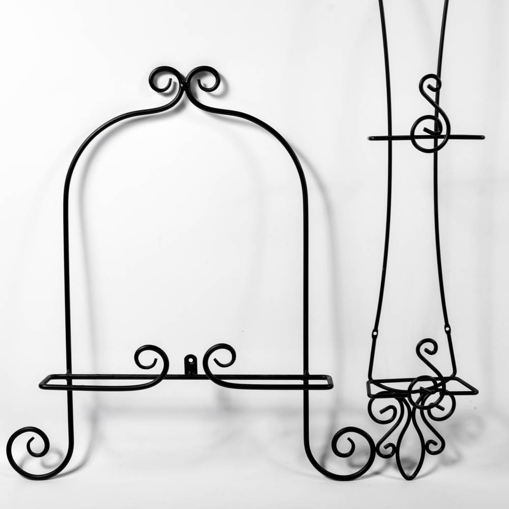 Decorative Iron Wall Plate Racks