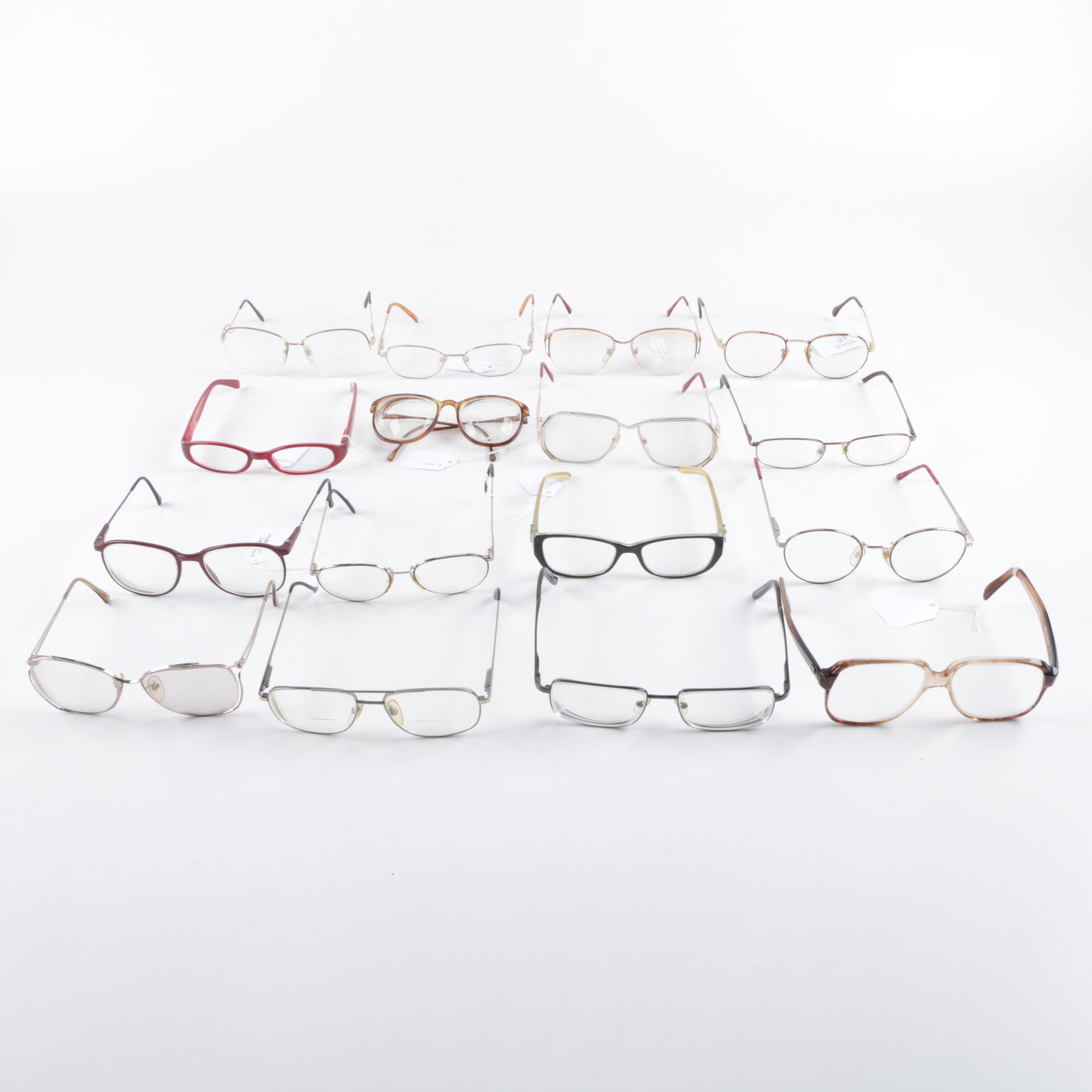 Vintage Prescription Eyeglasses Including Benetton, Titmus, and Ellen Tracy