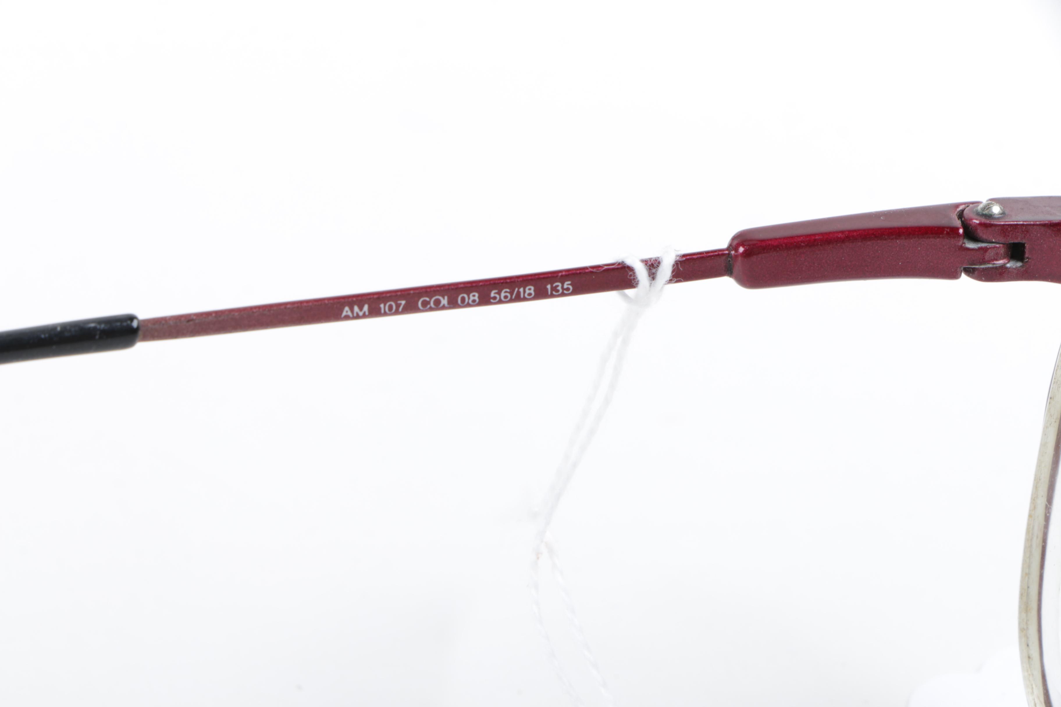 Vintage Prescription Eyeglasses Including Benetton, Titmus, and Ellen Tracy