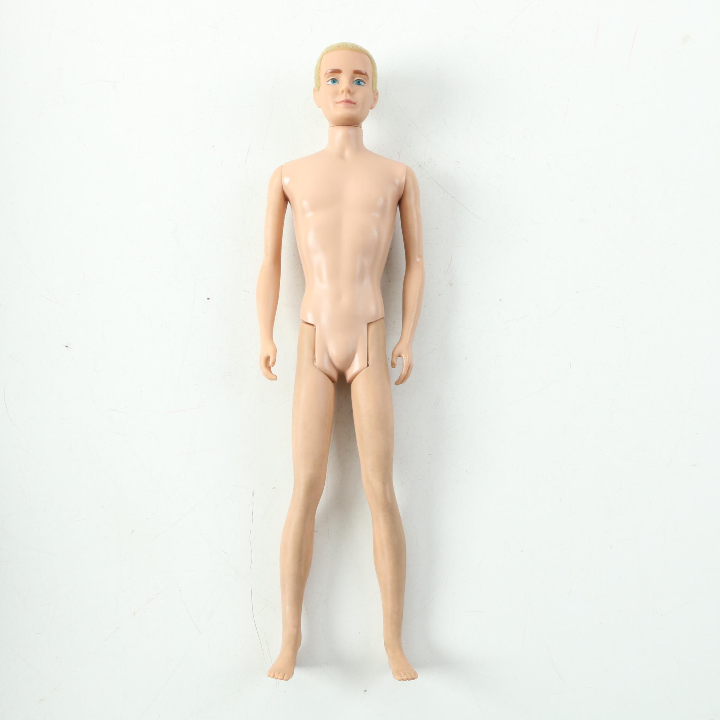 1960s Mattel "Ken" Doll with Ponytail Carrying Case