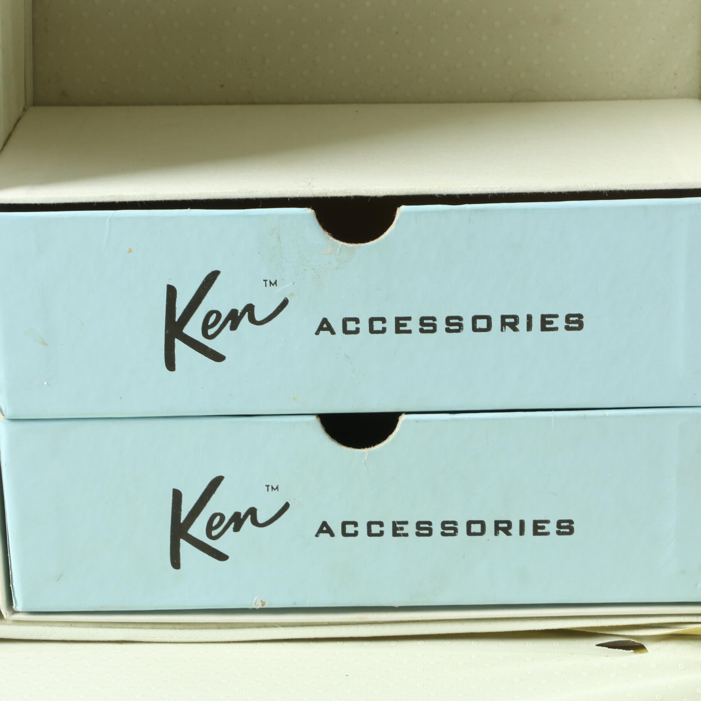 1960s Mattel "Ken" Doll with Ponytail Carrying Case