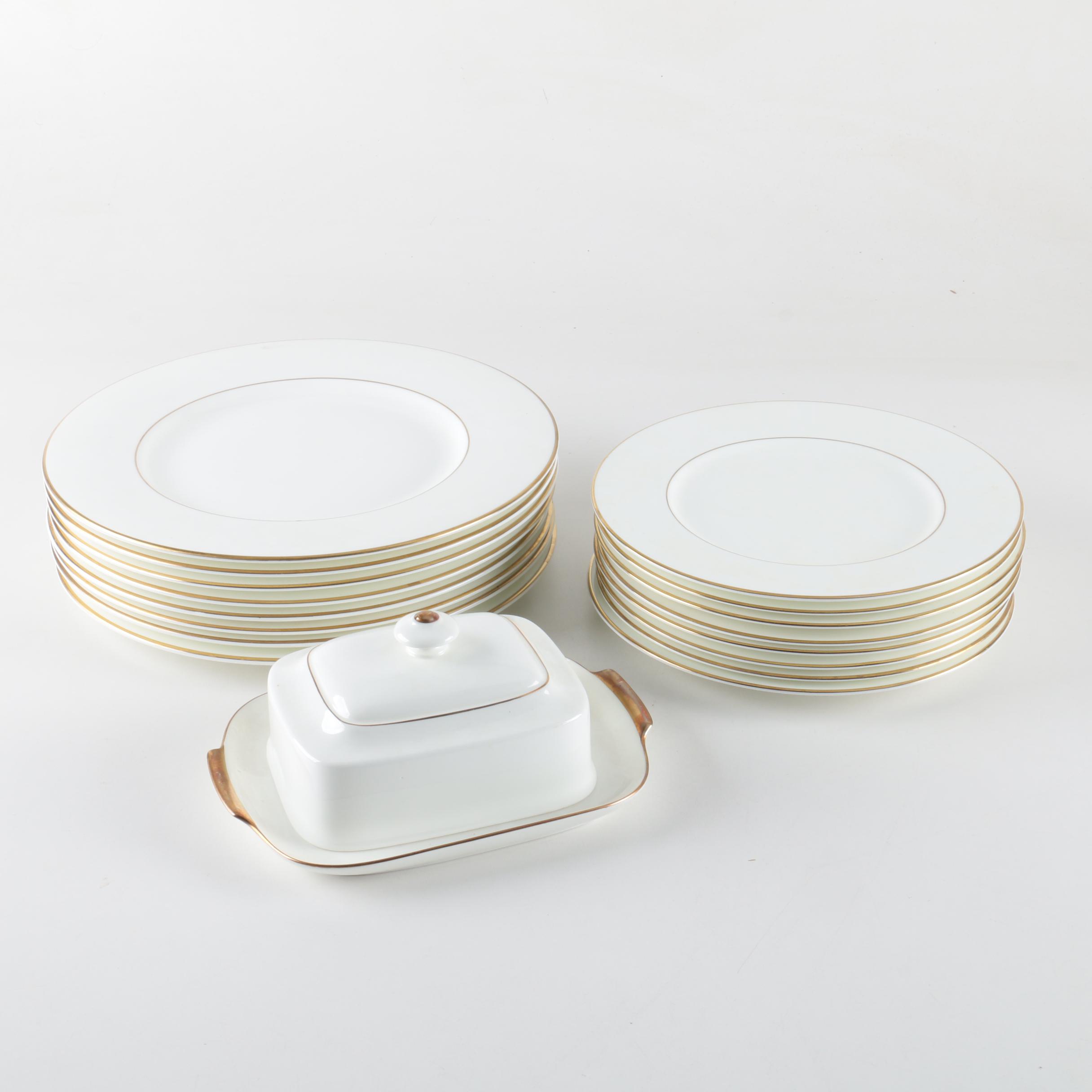 Vintage Heinrich W. Germany Villeroy & Boch "Gold Brocade" Porcelain Dinnerware