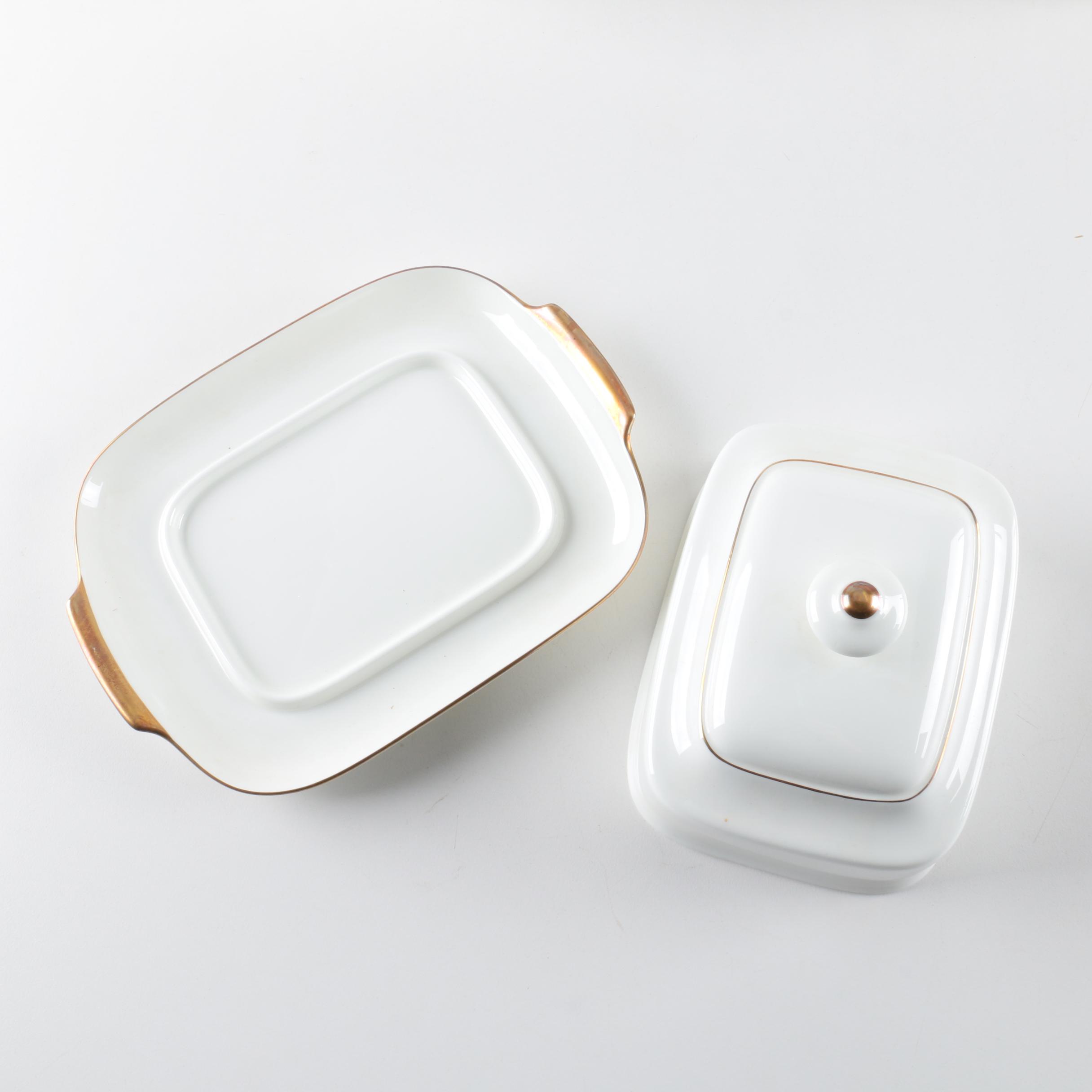 Vintage Heinrich W. Germany Villeroy & Boch "Gold Brocade" Porcelain Dinnerware