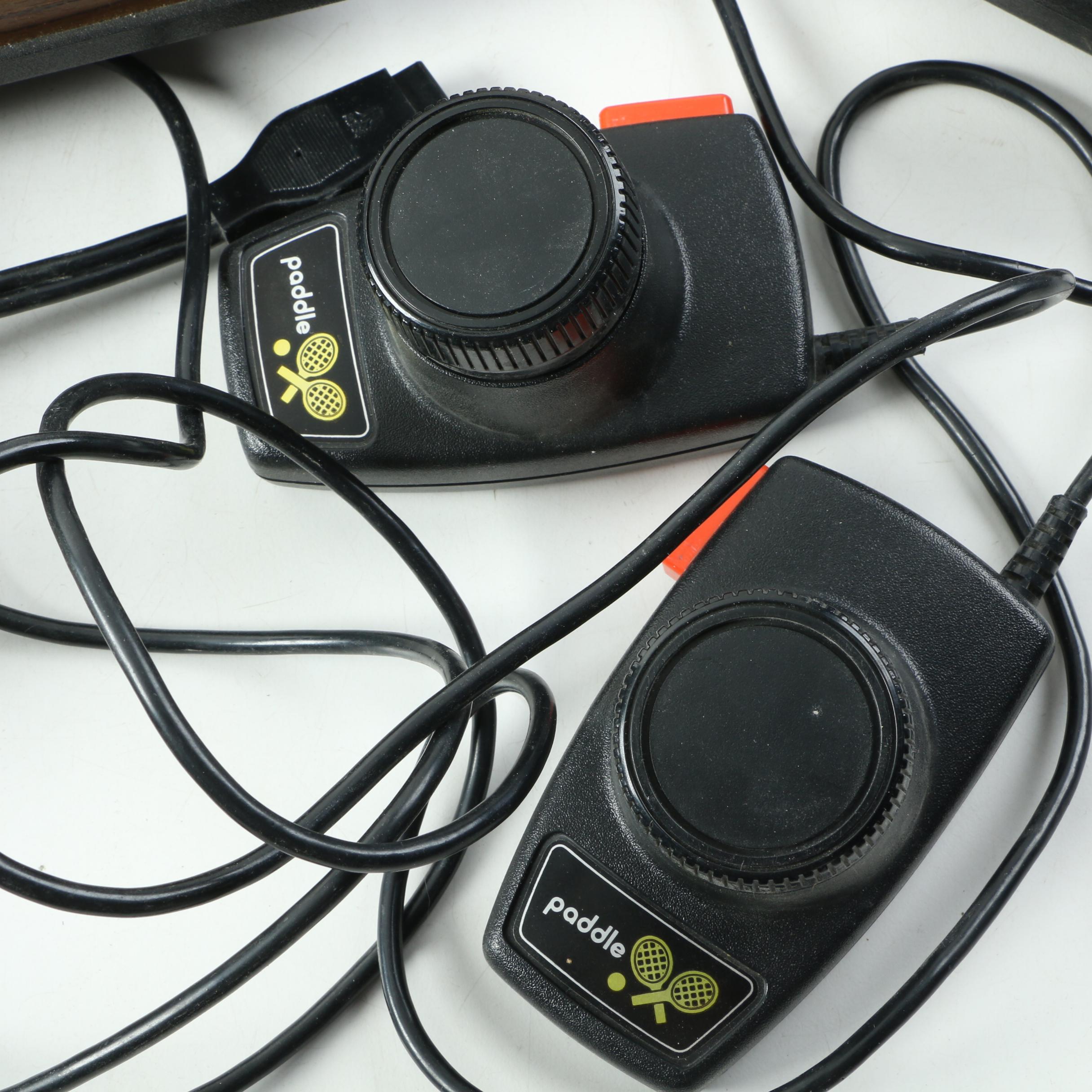 Atari 2600 Console with Games and Controllers