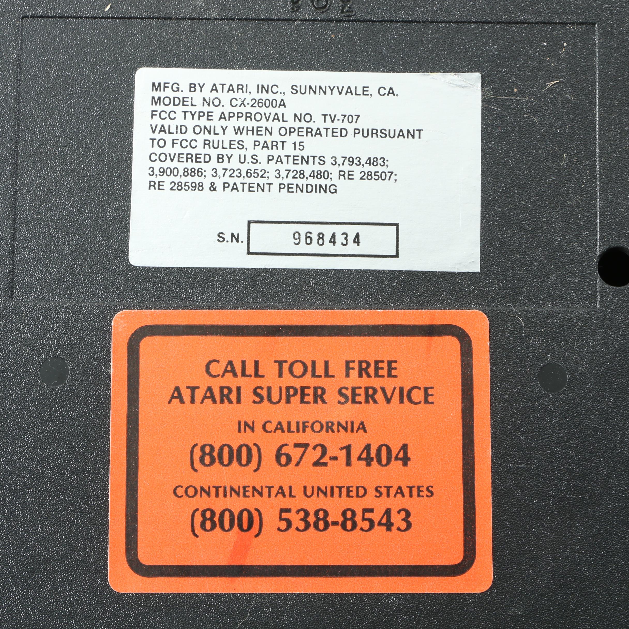 Atari 2600 Console with Games and Controllers