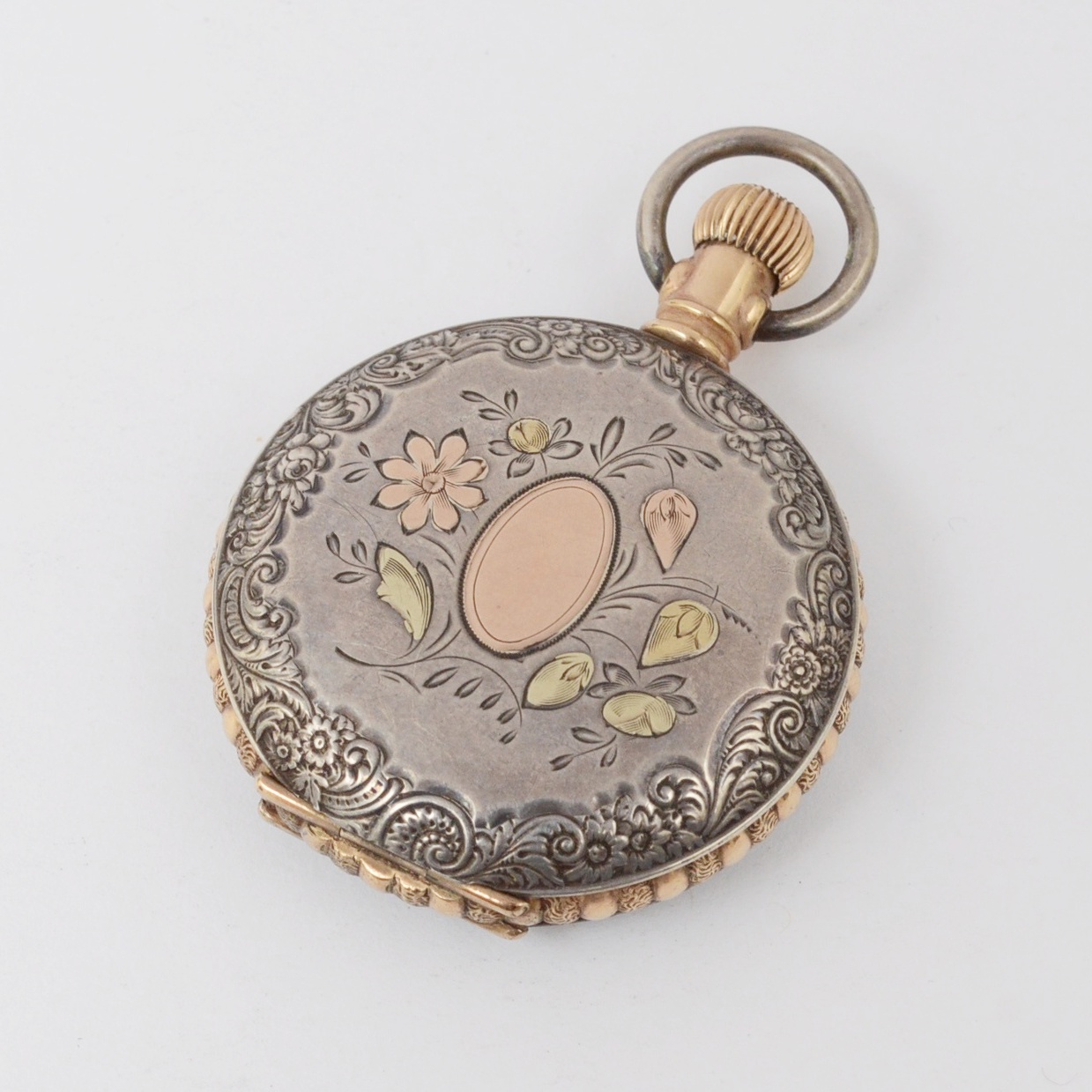 Waltham Coin Silver Pocket Watch