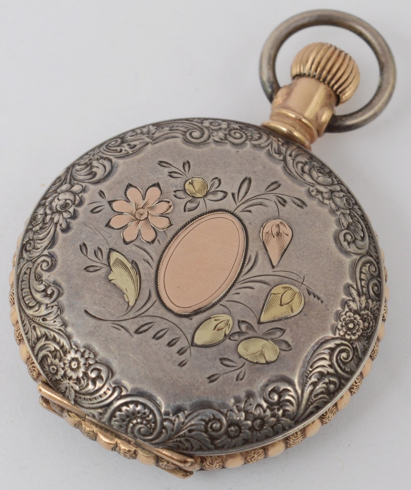 Waltham Coin Silver Pocket Watch