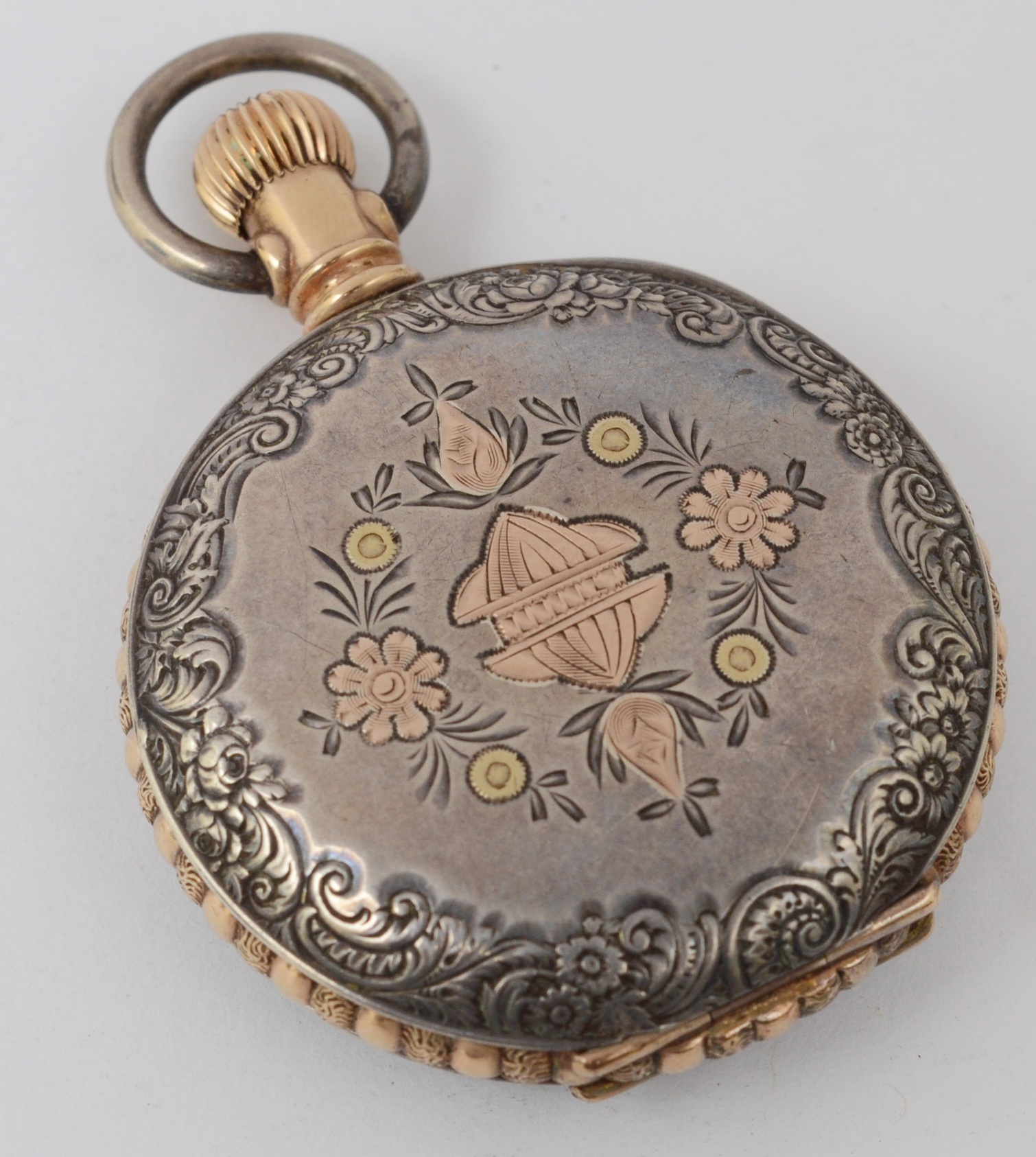 Waltham Coin Silver Pocket Watch