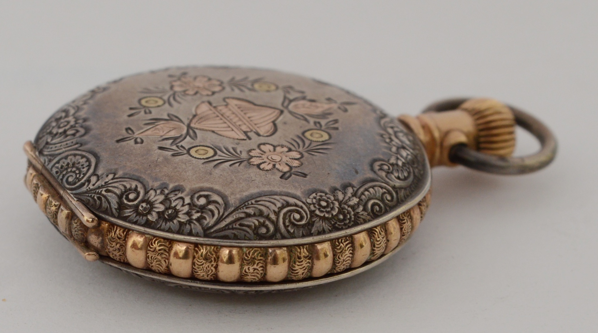 Waltham Coin Silver Pocket Watch