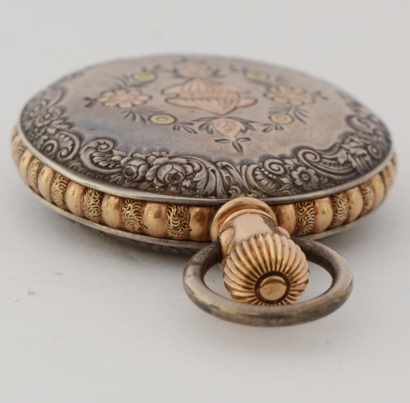 Waltham Coin Silver Pocket Watch