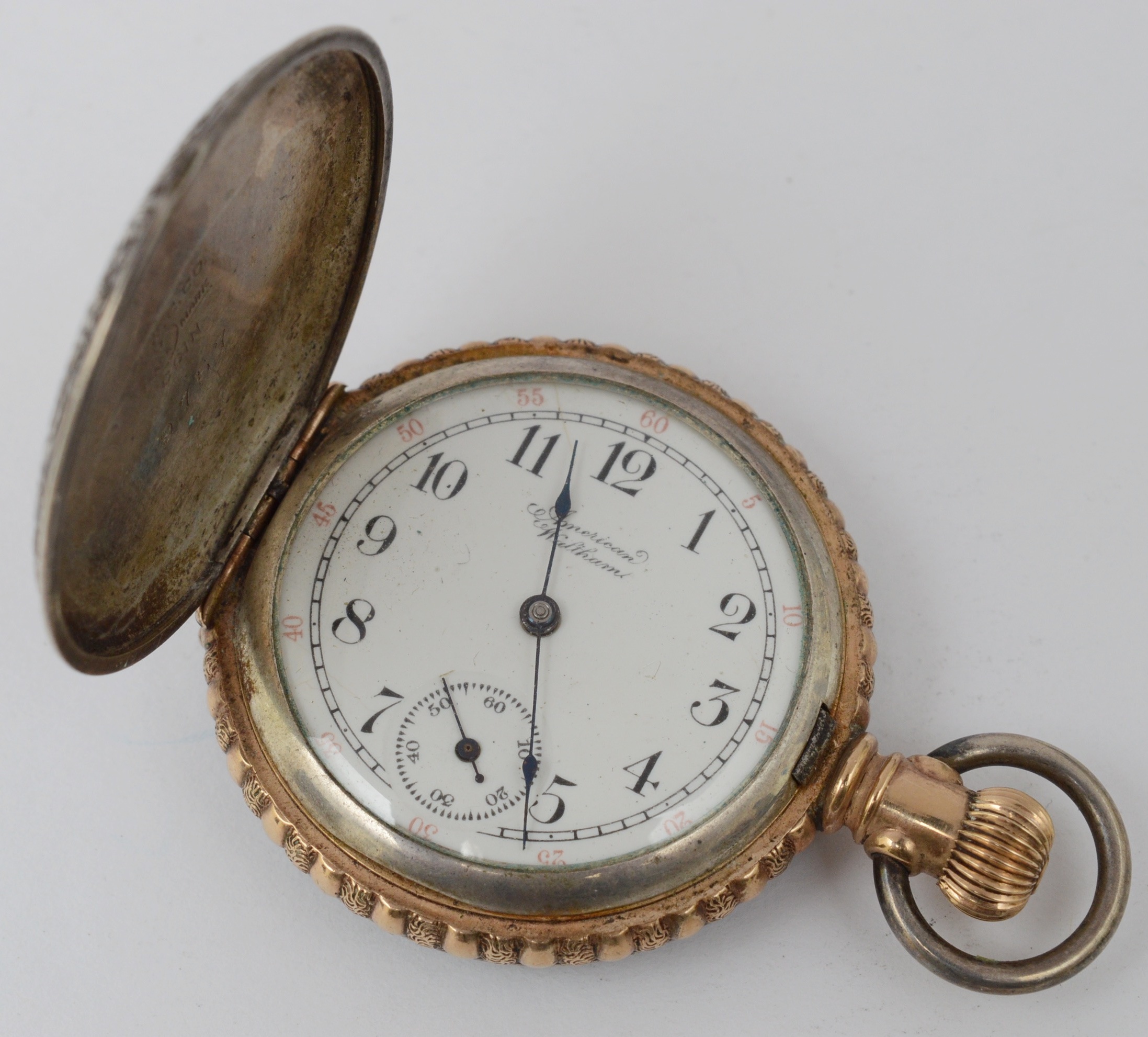 Waltham Coin Silver Pocket Watch