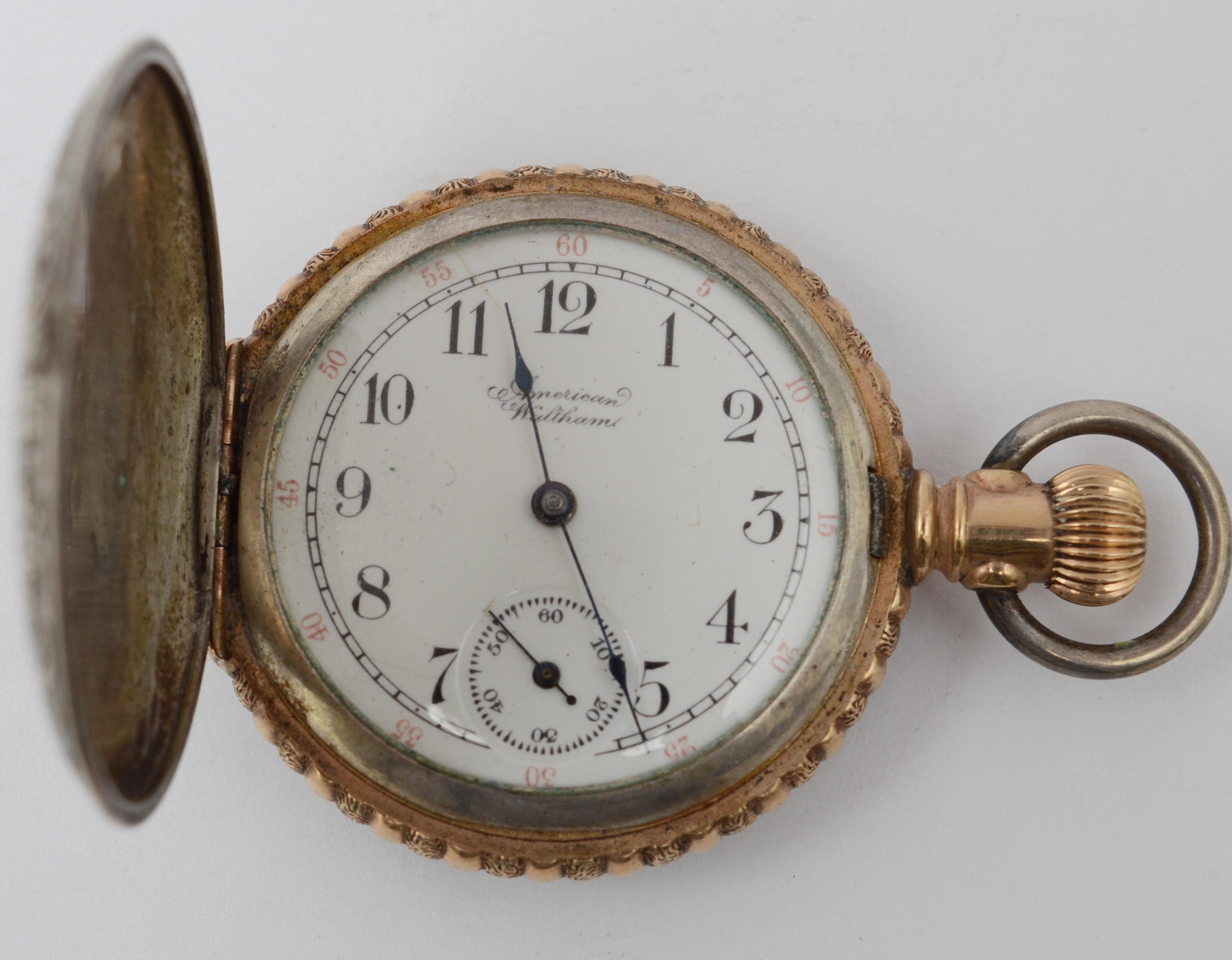 Waltham Coin Silver Pocket Watch