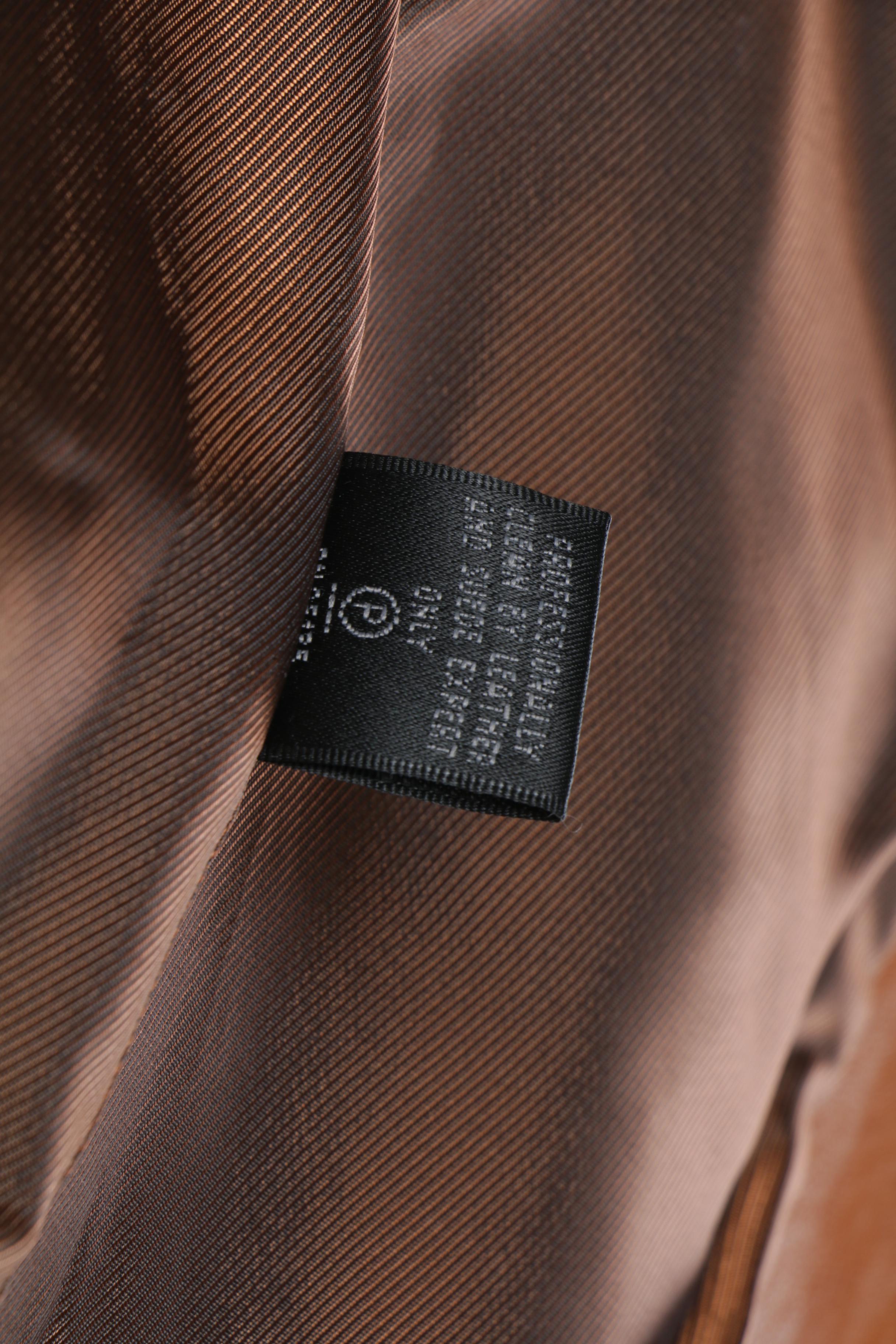 Women's Lafayette 148 New York Brown Leather Jacket