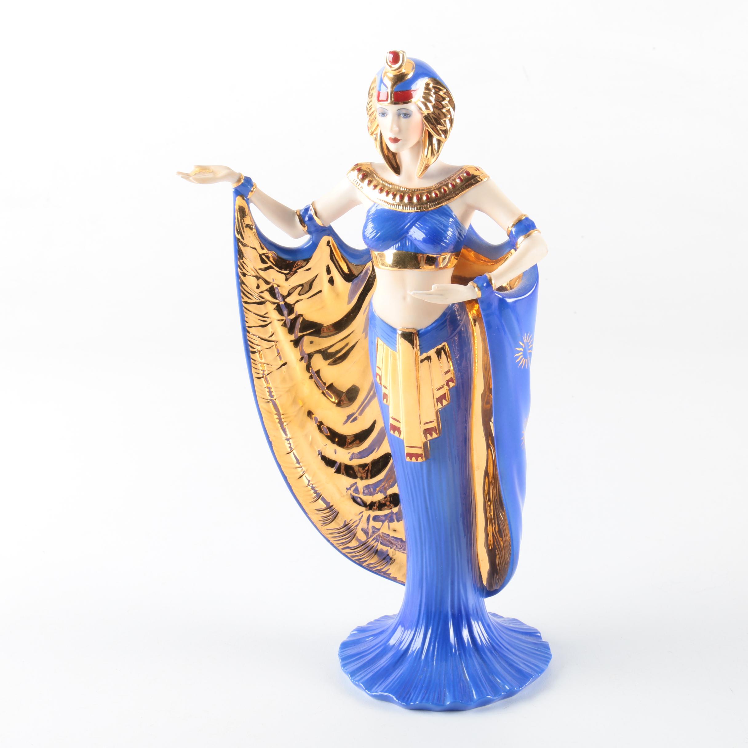 Power Franklin Mint Egyptian Goddess Porcelain Figurine