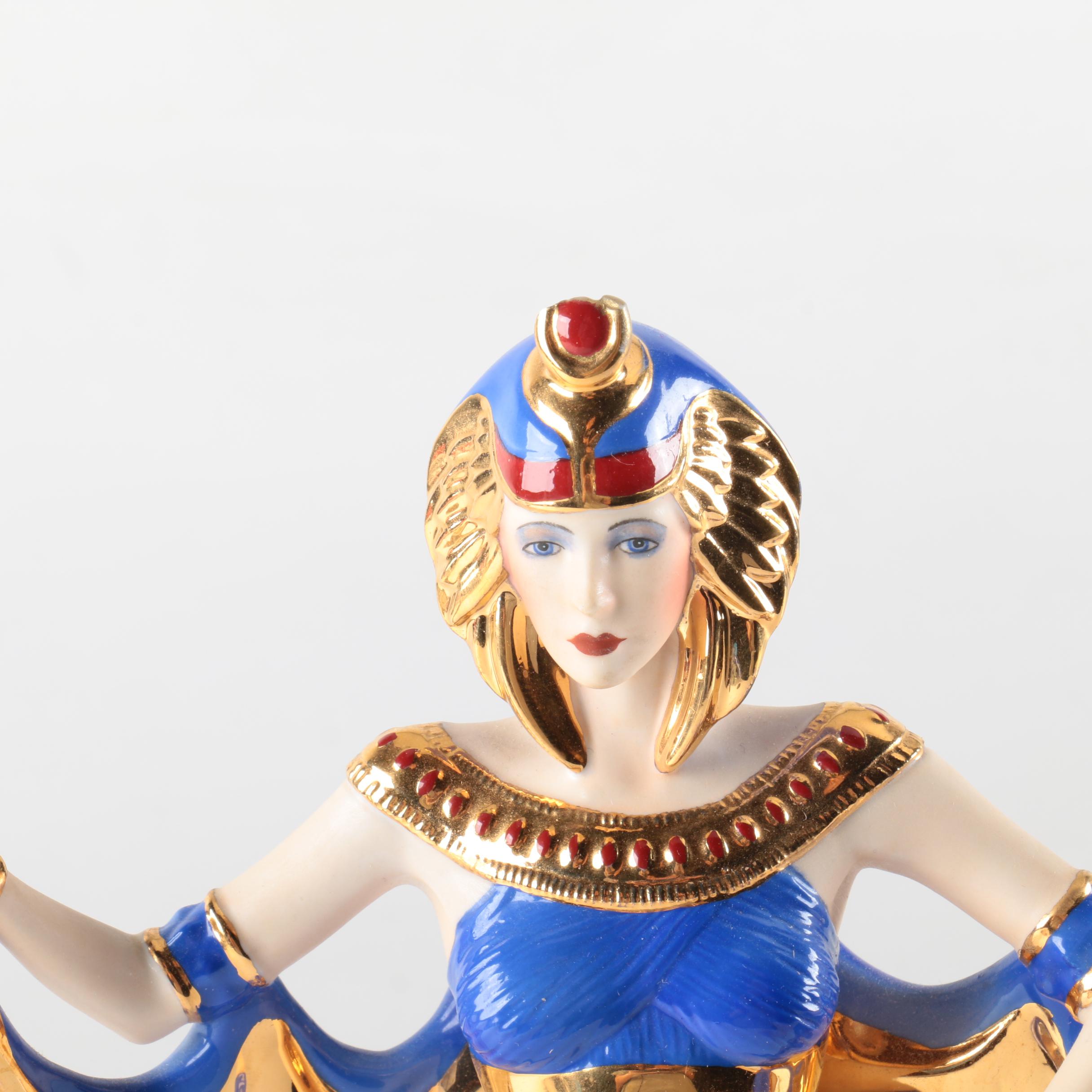 Power Franklin Mint Egyptian Goddess Porcelain Figurine