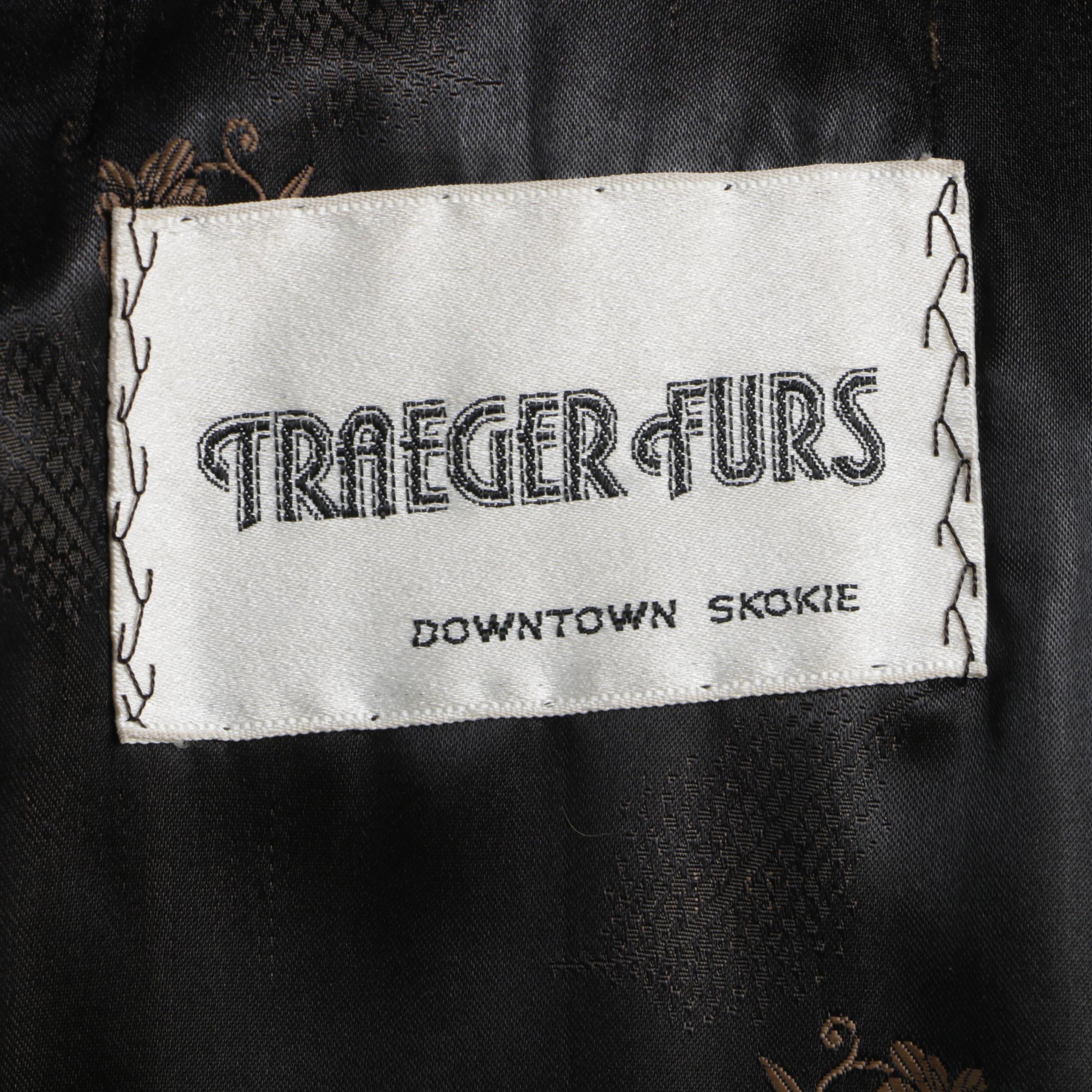 Women's Vintage Traeger Raccoon Fur Coat