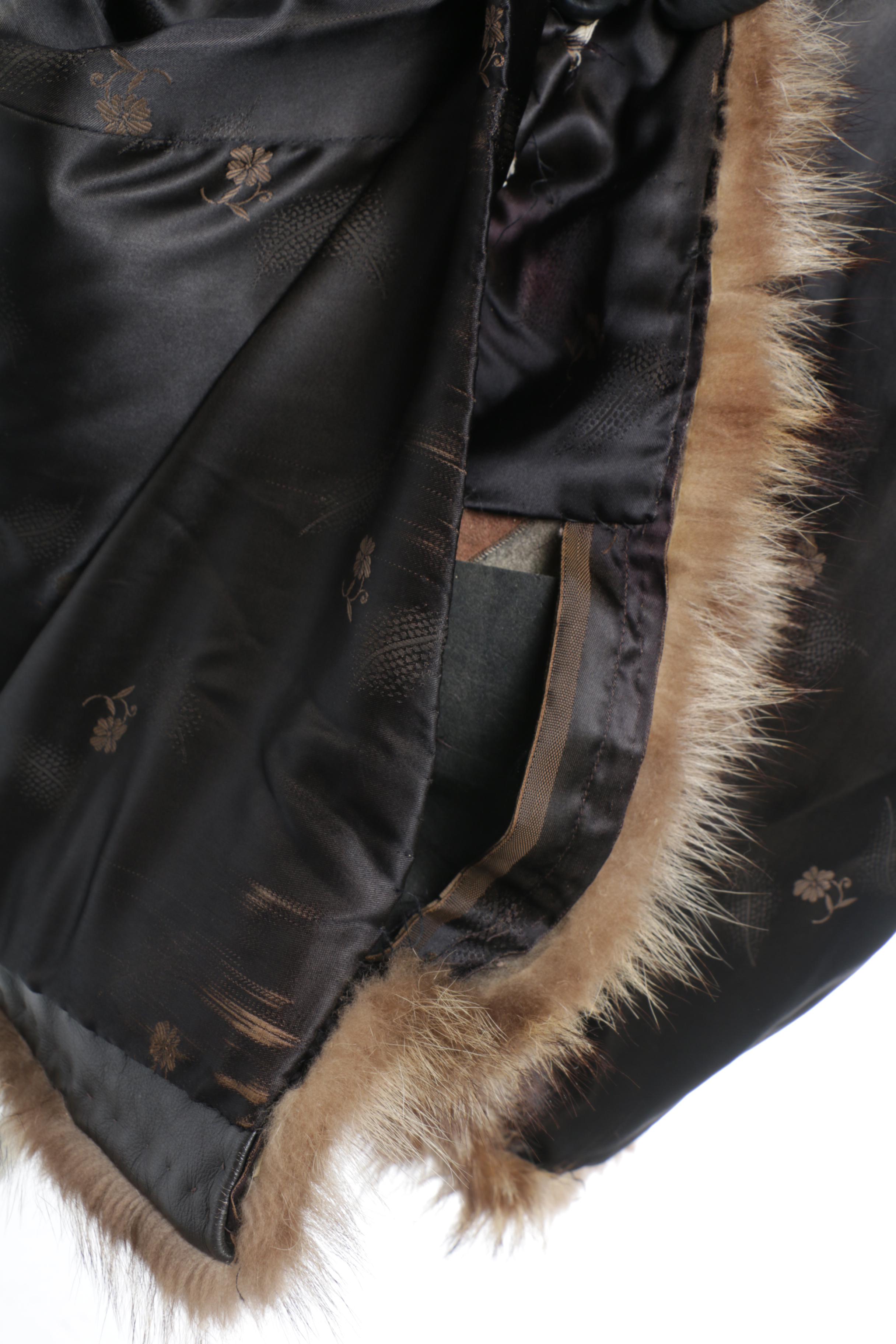 Women's Vintage Traeger Raccoon Fur Coat