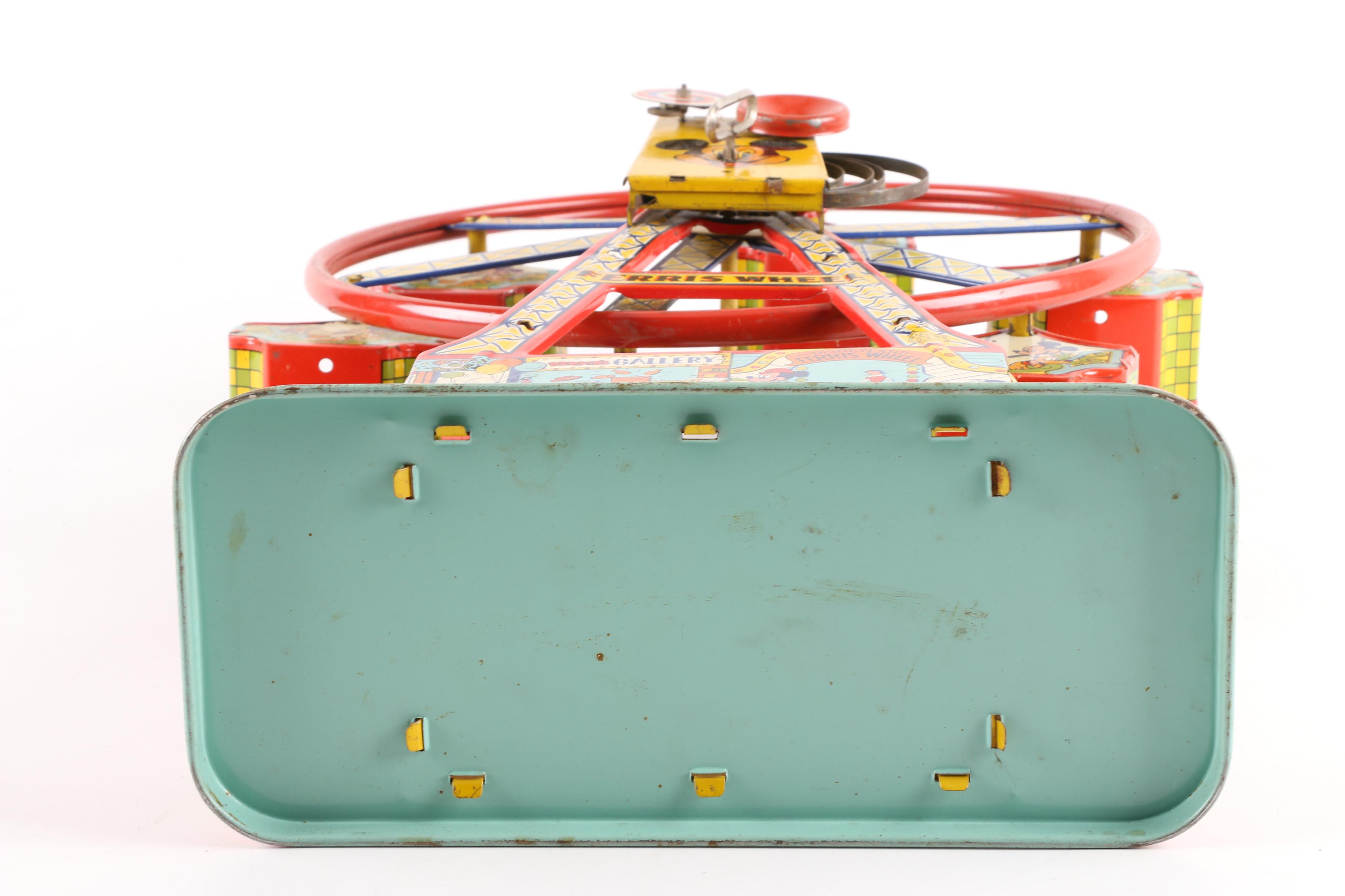 1950s Disney Land Tin Litho Ferris Wheels by J. Chein & Co.