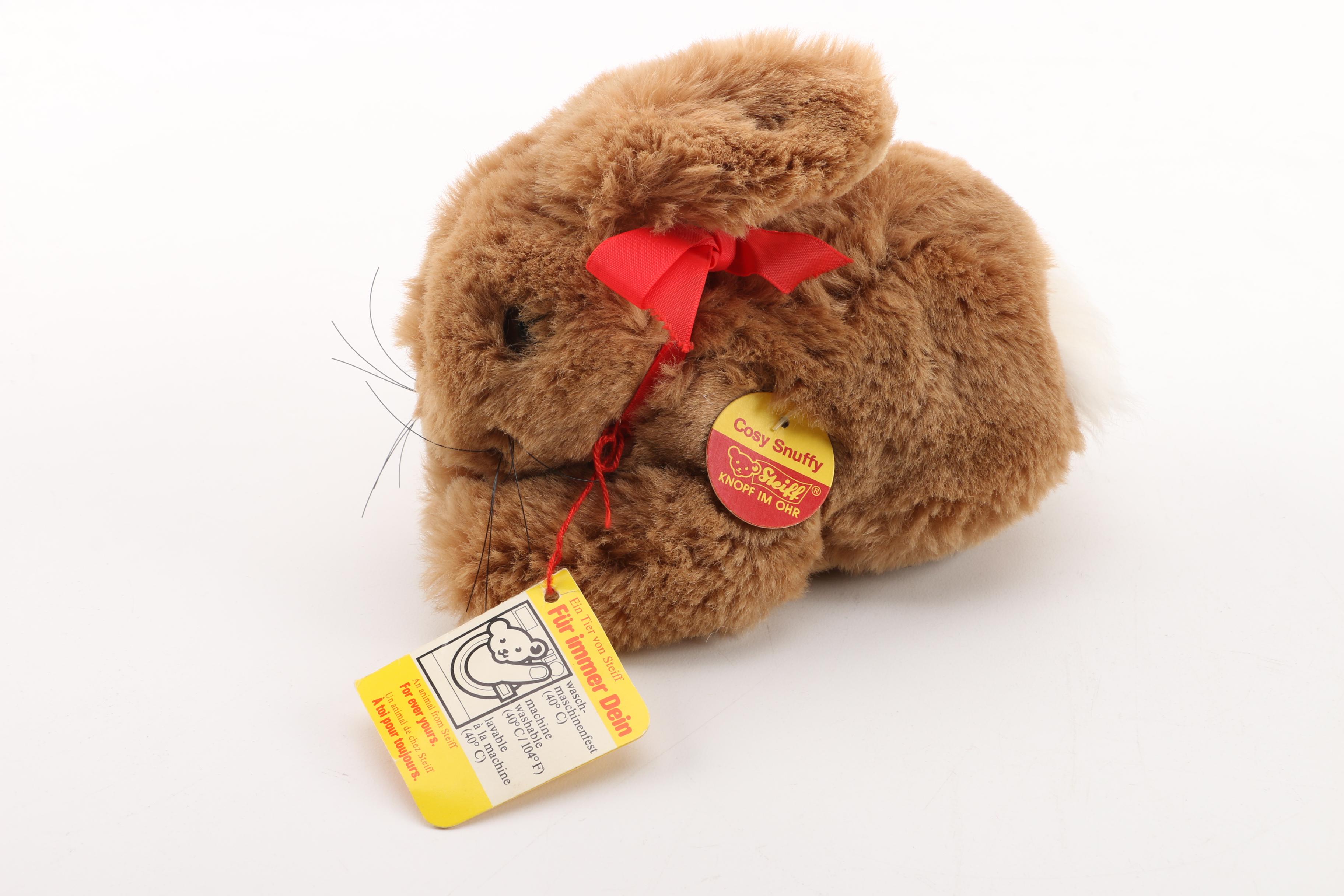 Steiff Plush Animals Including "Cosy Lamby"