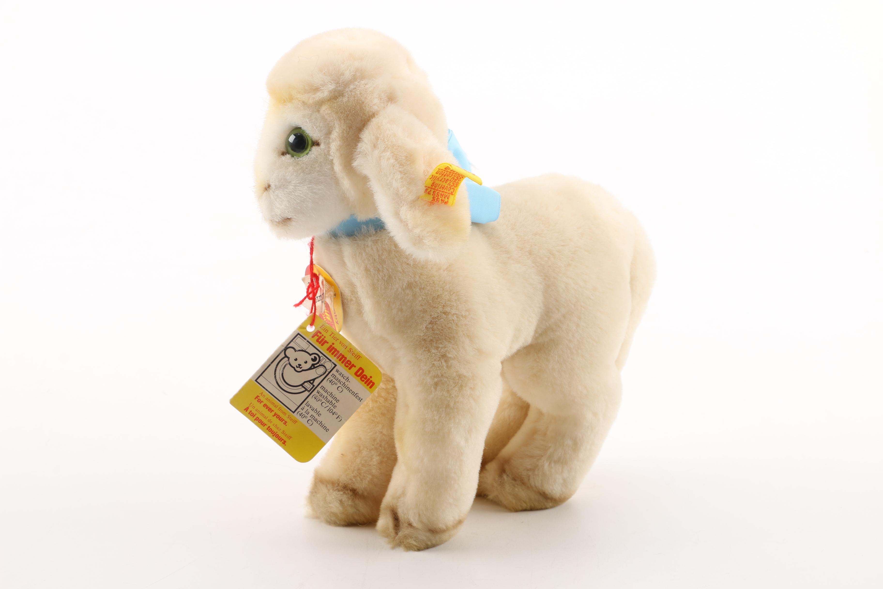 Steiff Plush Animals Including "Cosy Lamby"