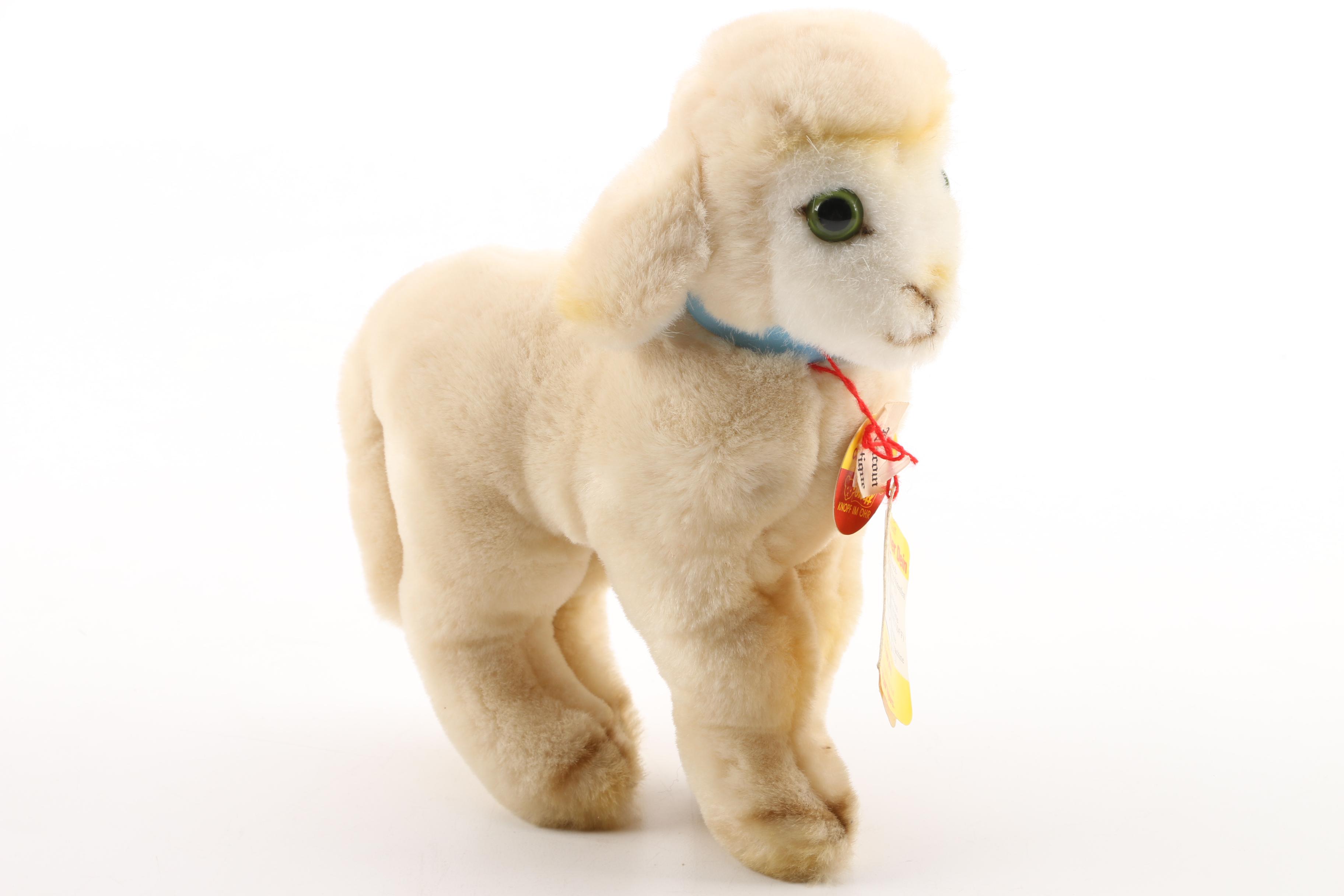 Steiff Plush Animals Including "Cosy Lamby"