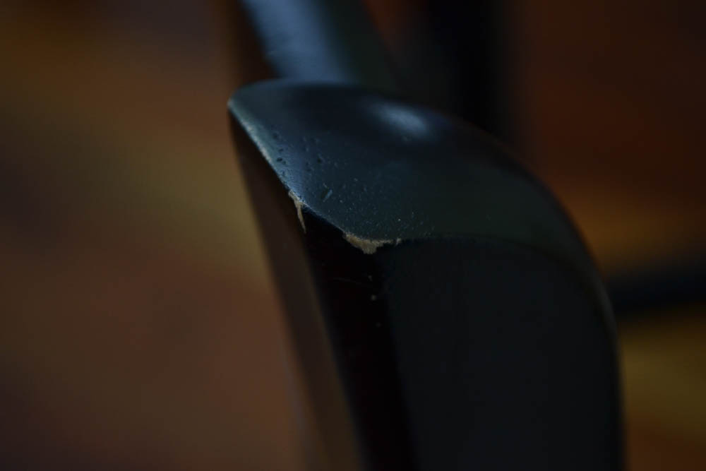 Ten Black Ladderback Dining Chairs by Hooker Furniture