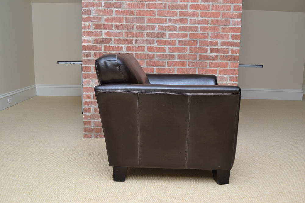 Leather Club Chair by Chateau d'Ax