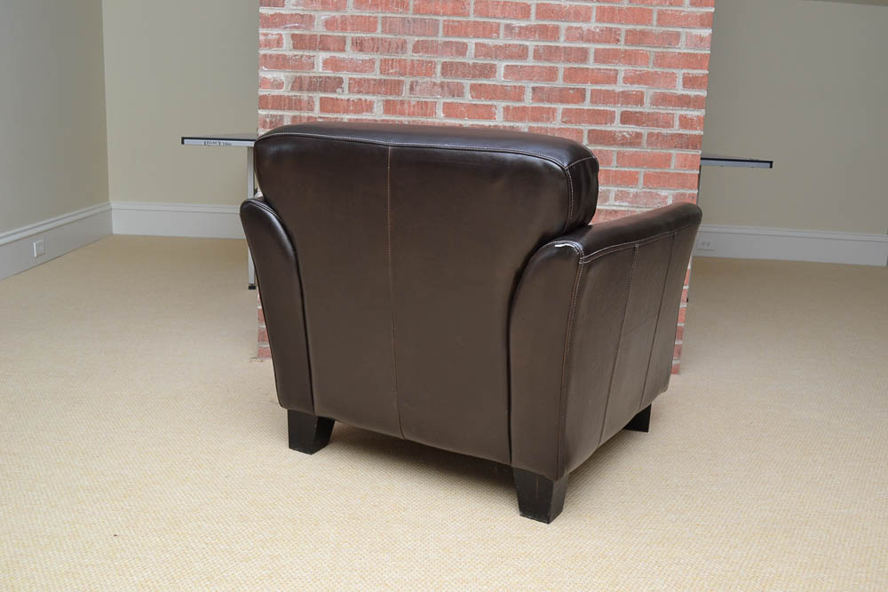 Leather Club Chair by Chateau d'Ax