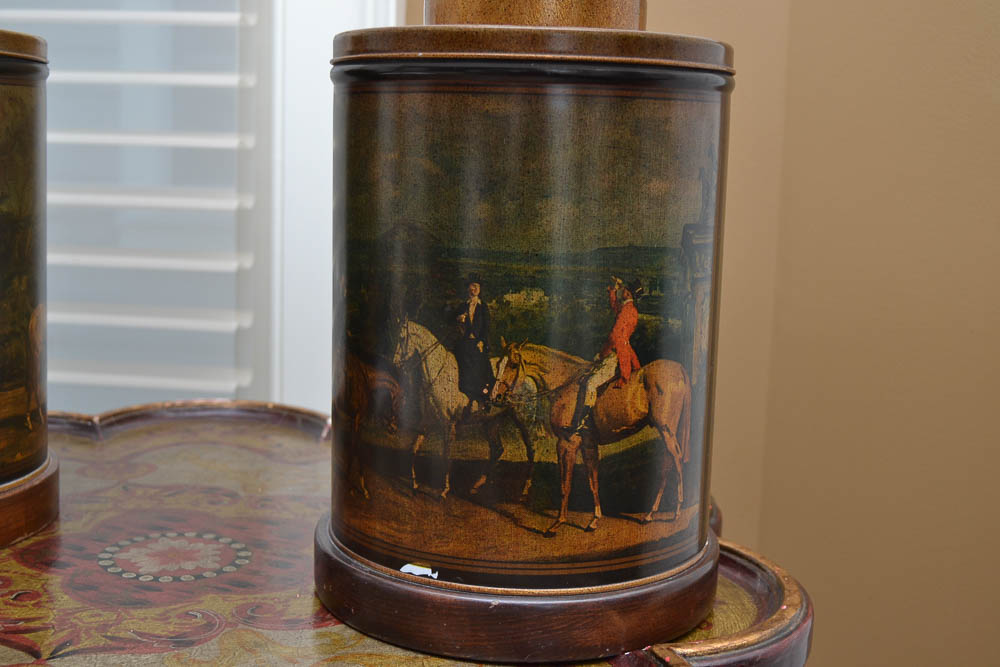 Frederick Cooper Chicago Equine Theme Table Lamps