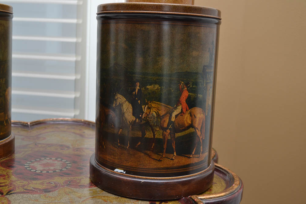 Frederick Cooper Chicago Equine Theme Table Lamps