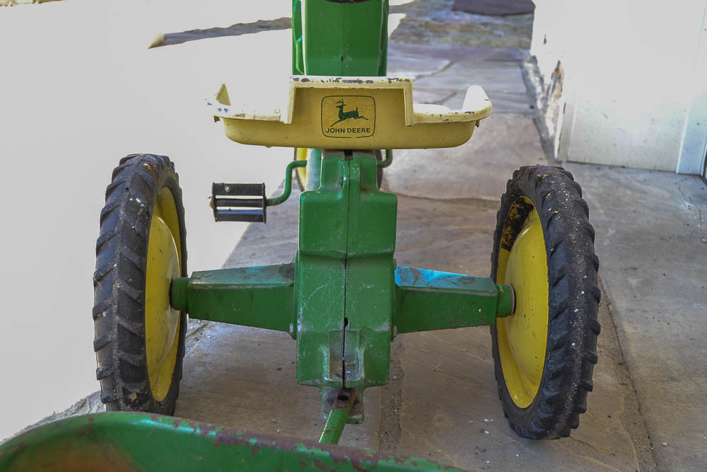 Vintage John Deere Pedal Tractor and Trailer
