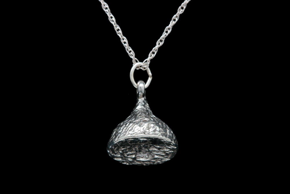 Sterling Silver "Kiss" Pendant with Chain