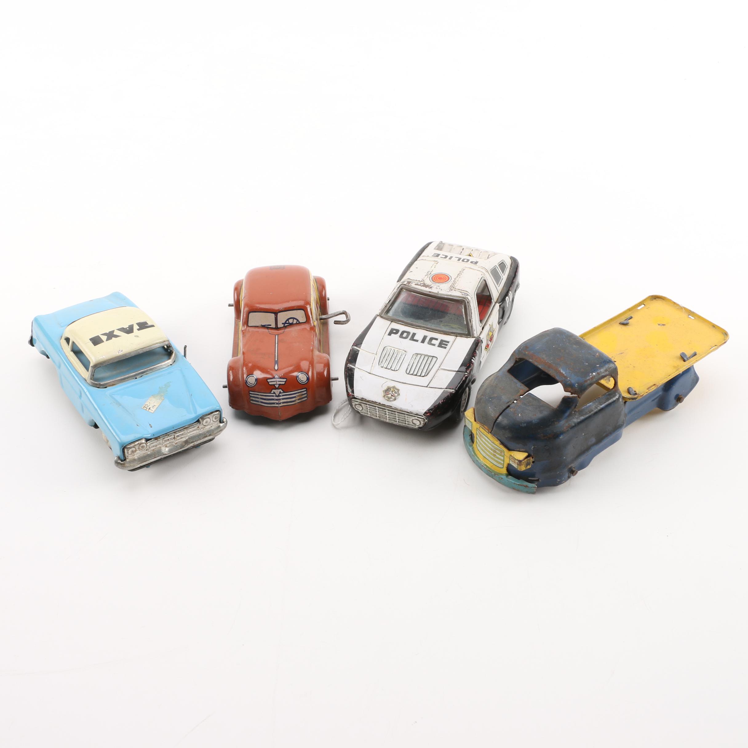 Vintage Tin Litho and Die-Cast Cars