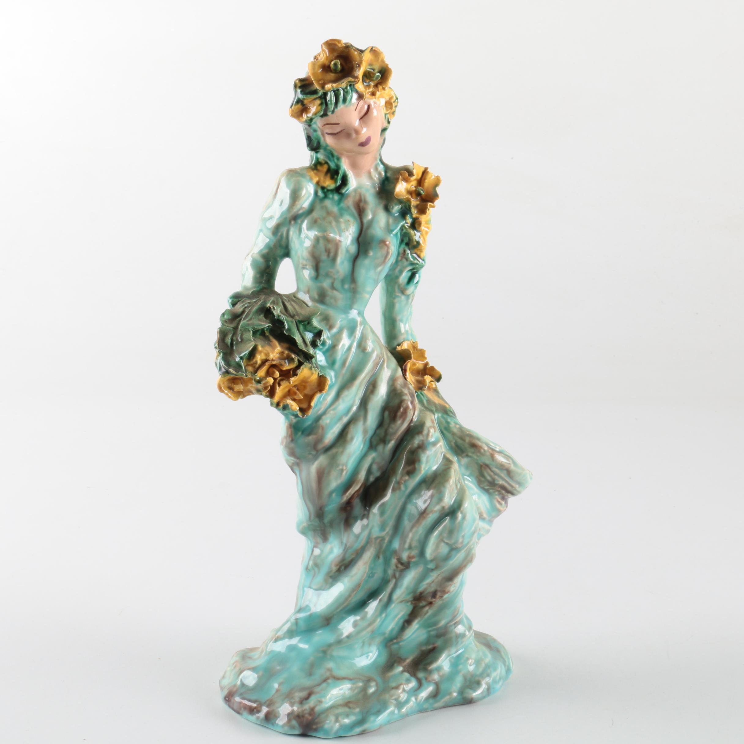 Hedi Schoop Flower Basket Vase Figurine