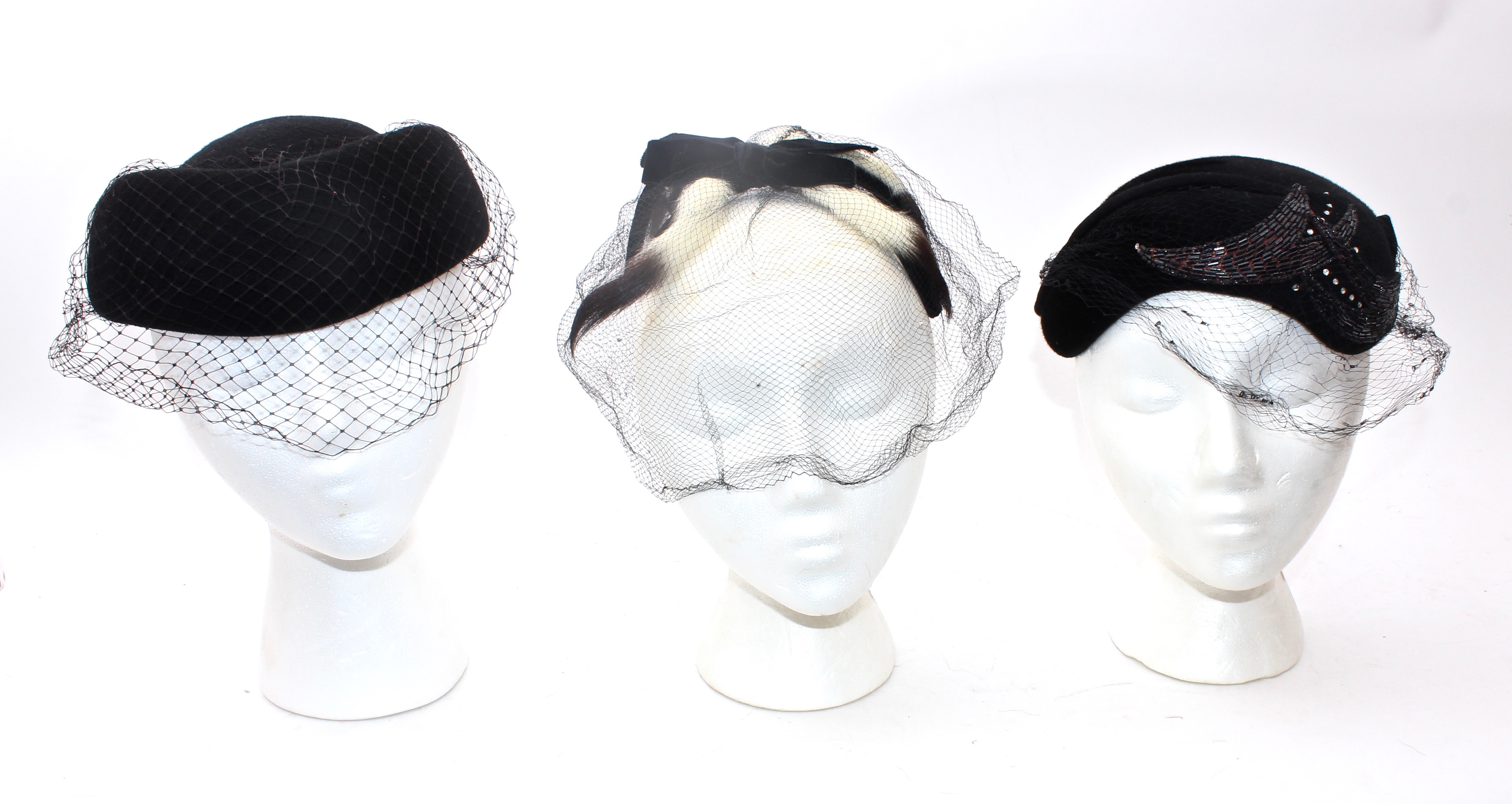 Vintage 1960s Pill Hats and Fascinators