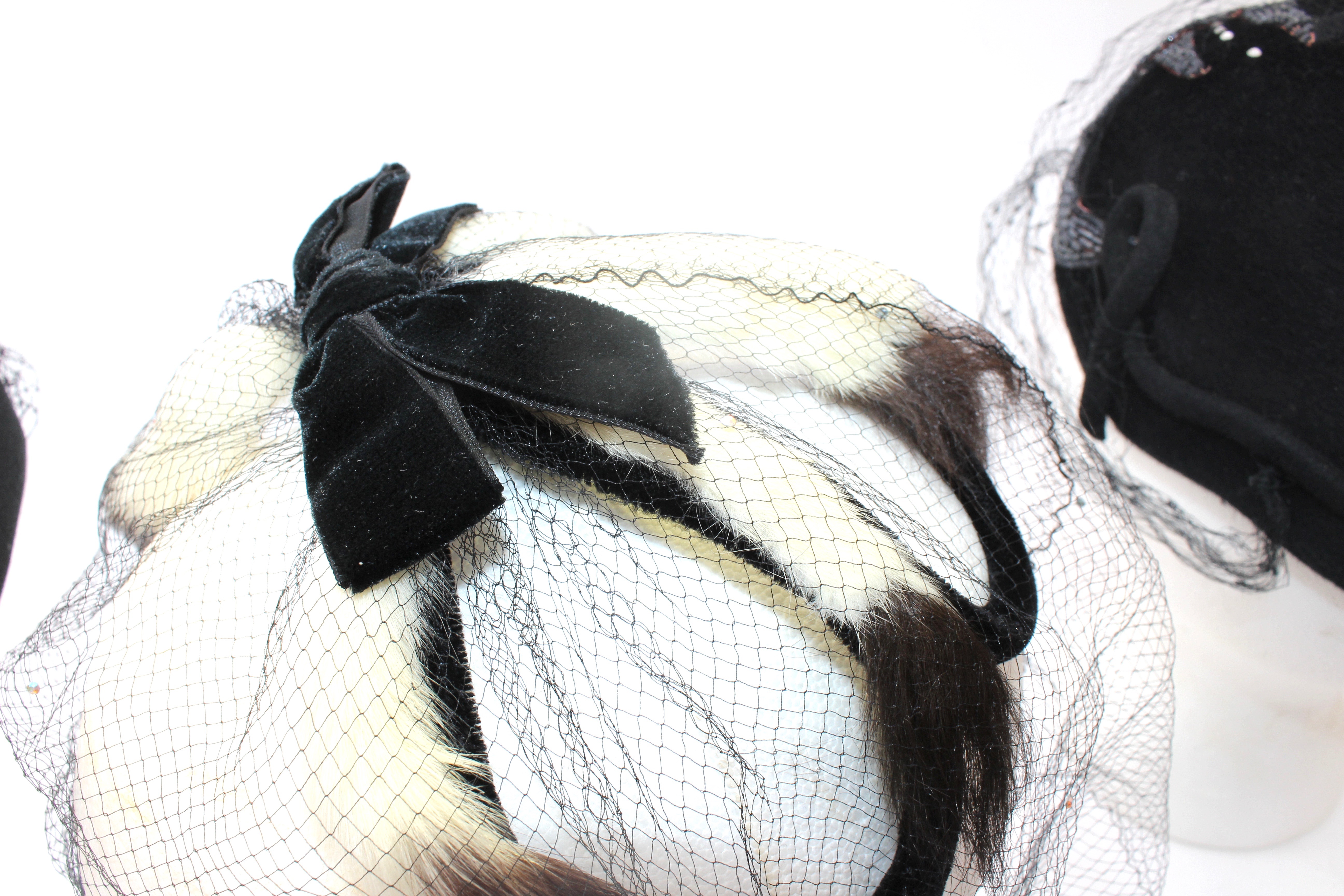 Vintage 1960s Pill Hats and Fascinators