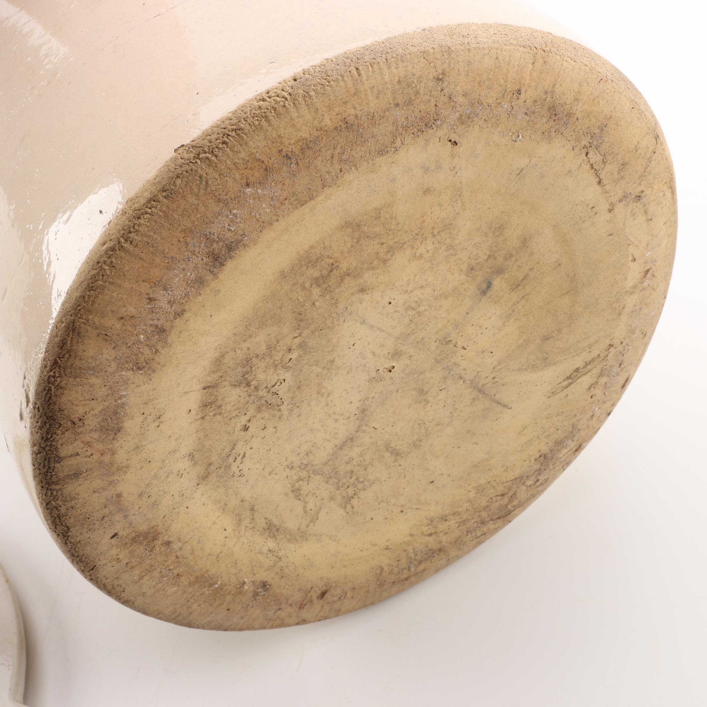 Vintage Robinson Ransbottom Lidded Stoneware Crock