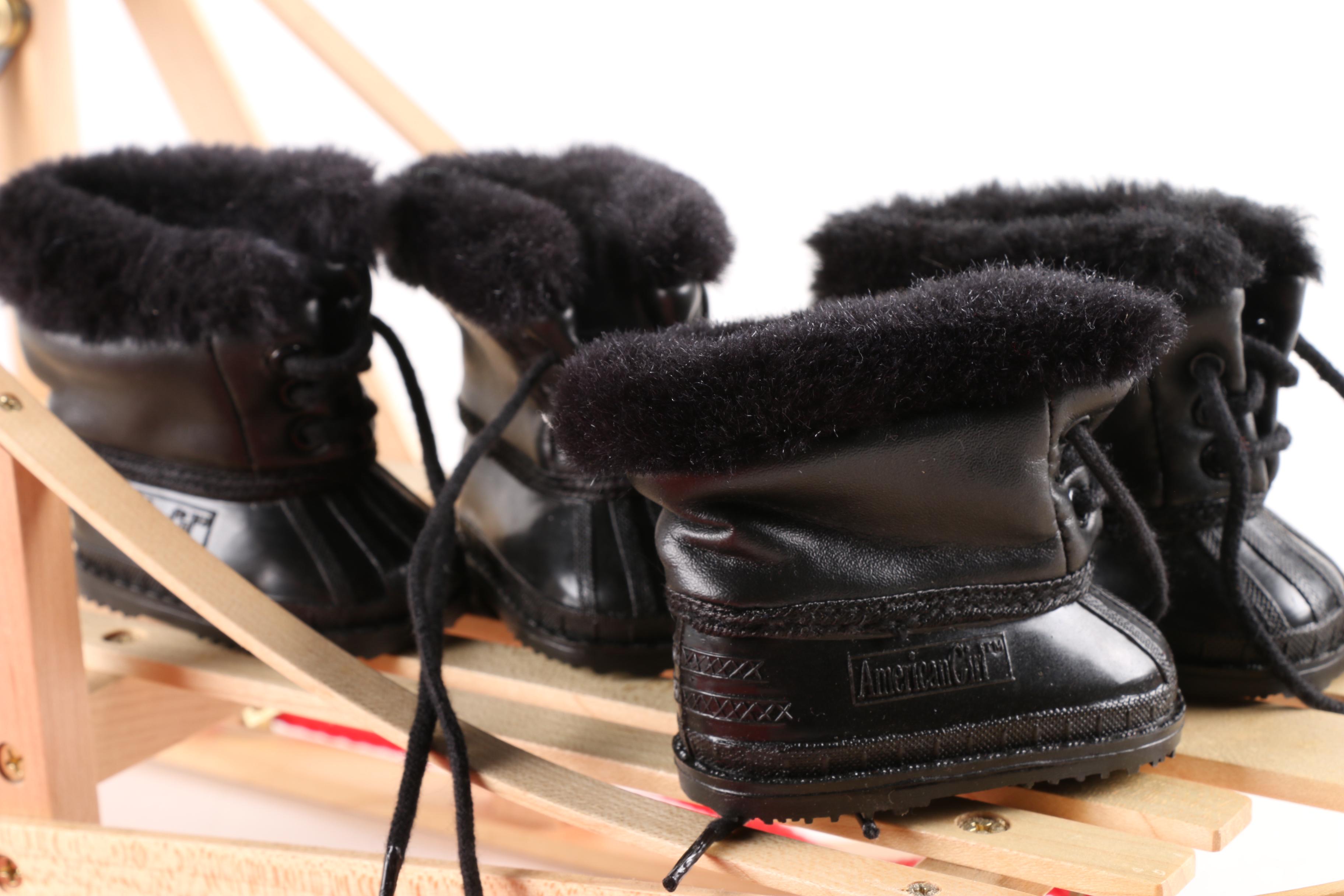 Vintage American Girl Husky Dog with Dogsled and Dogsled Outfits