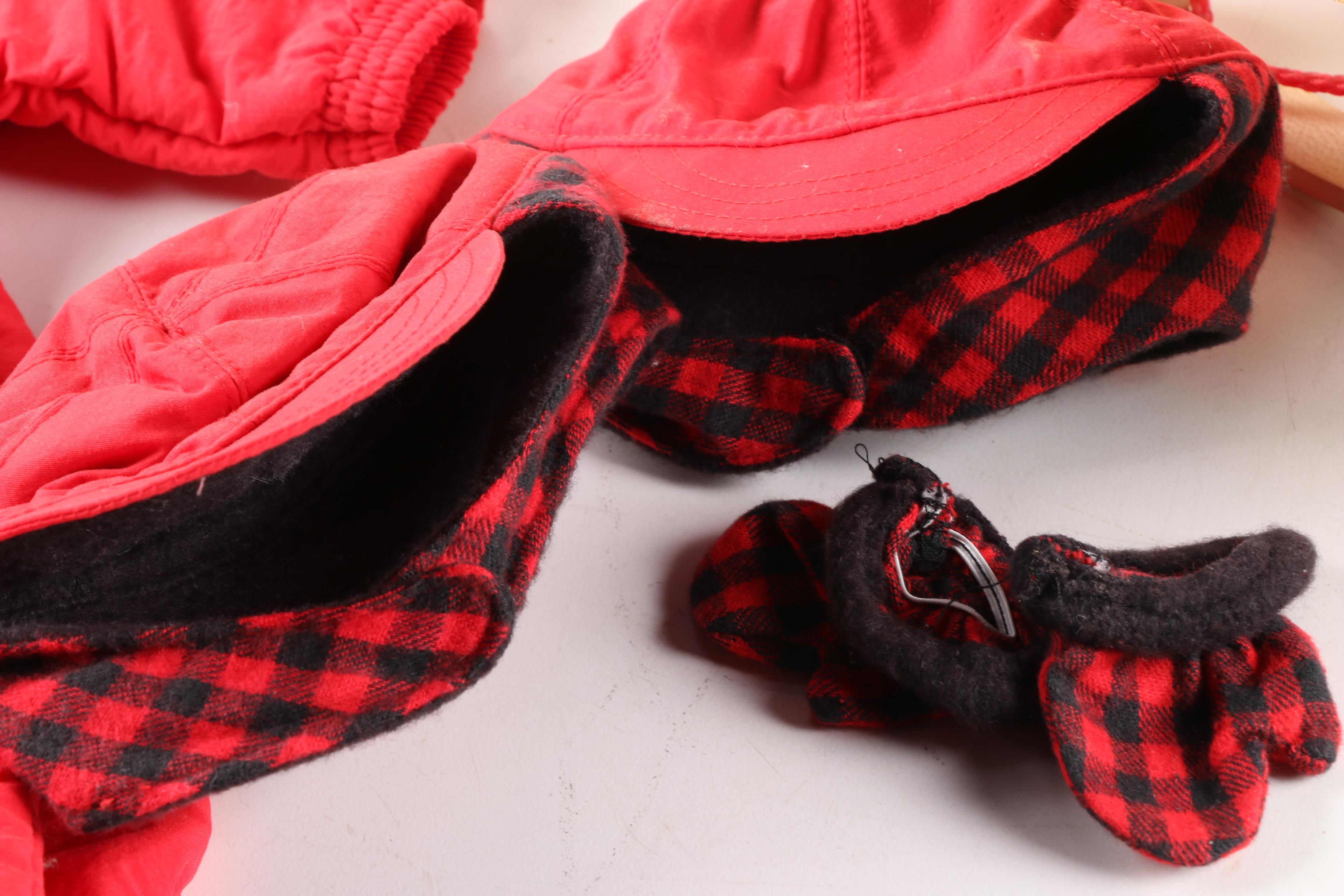 Vintage American Girl Husky Dog with Dogsled and Dogsled Outfits